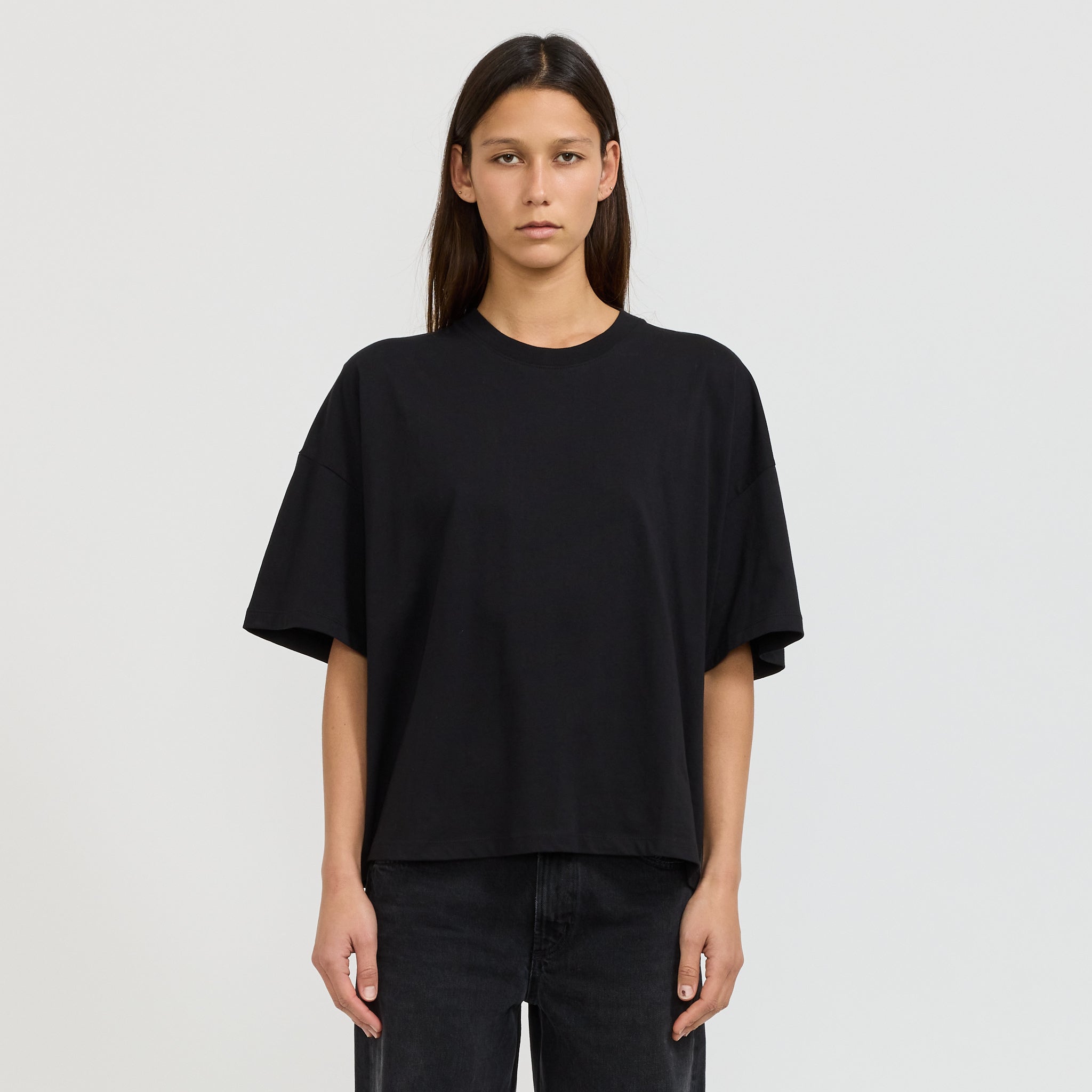 Oversized Boxy Tee Black