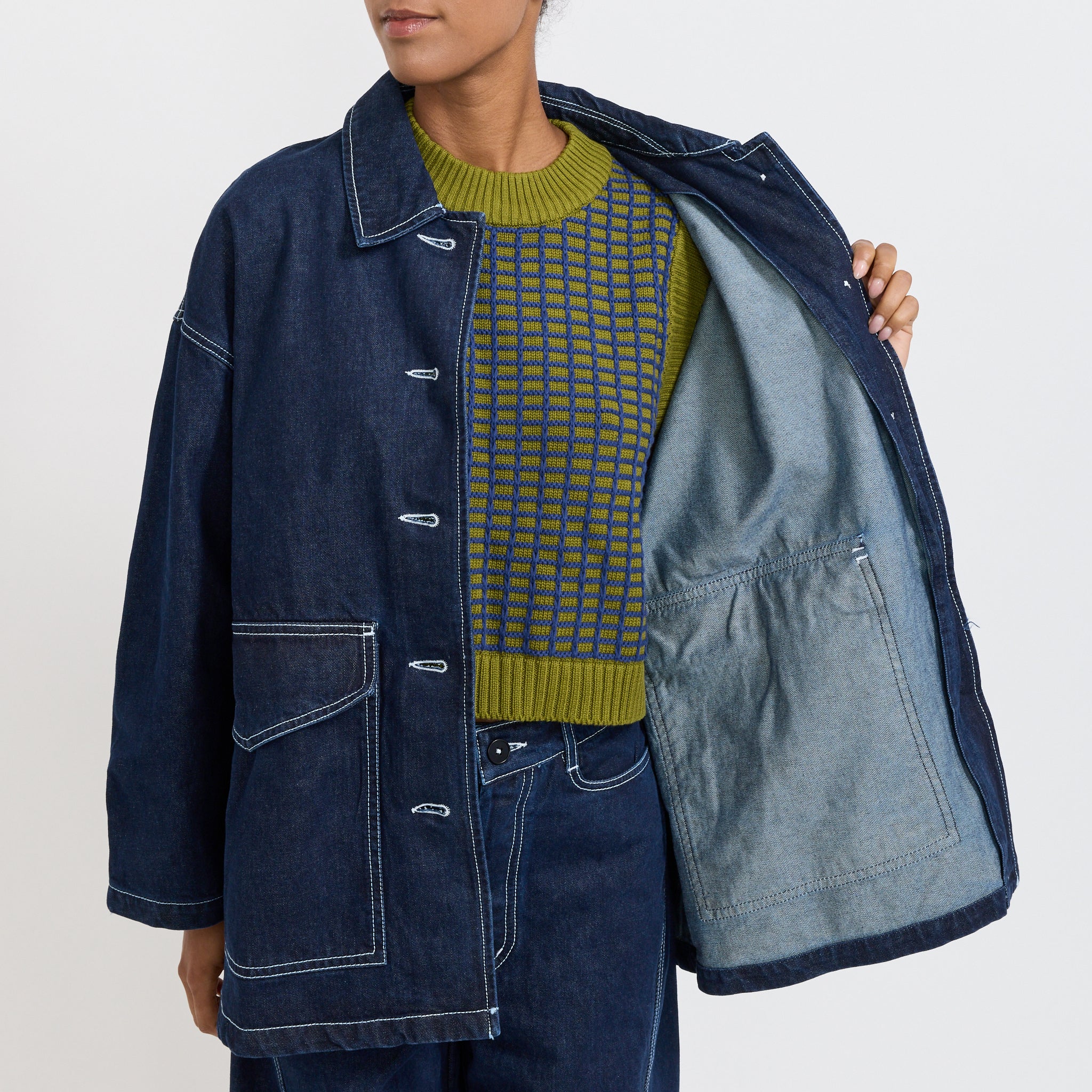 Kowtow | Portrait Jacket Indigo Denim | Maplestore