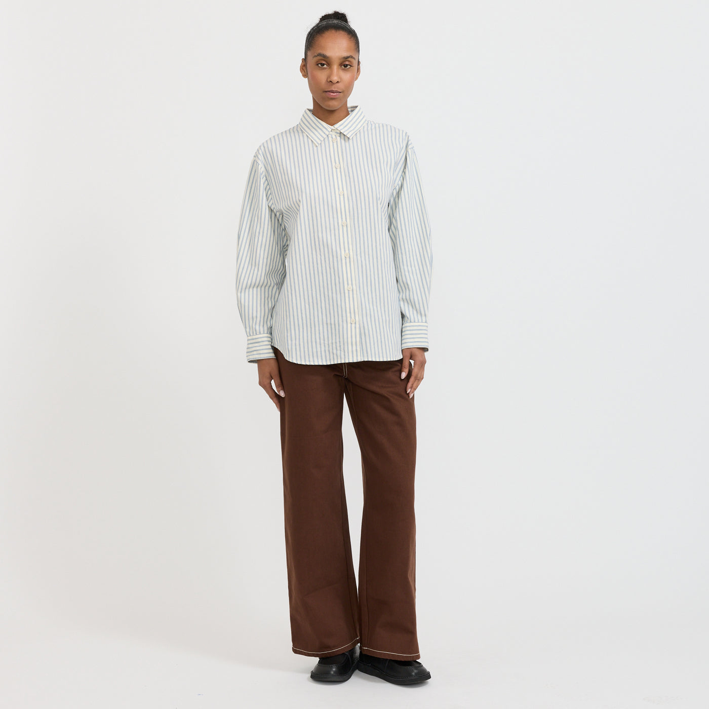 Kowtow Maker Shirt - Ticking Stripe