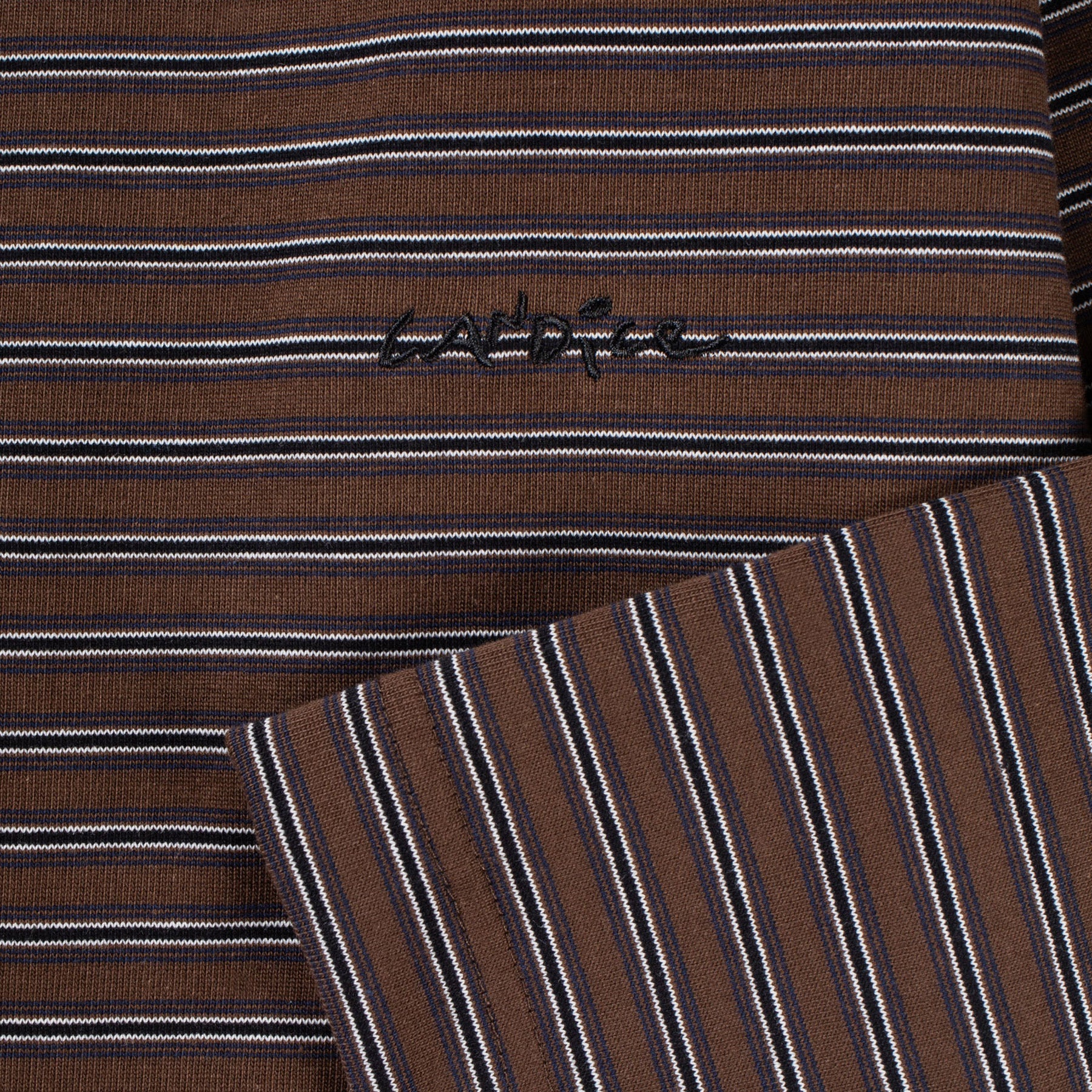Kerferd Striped LS Tee Brown