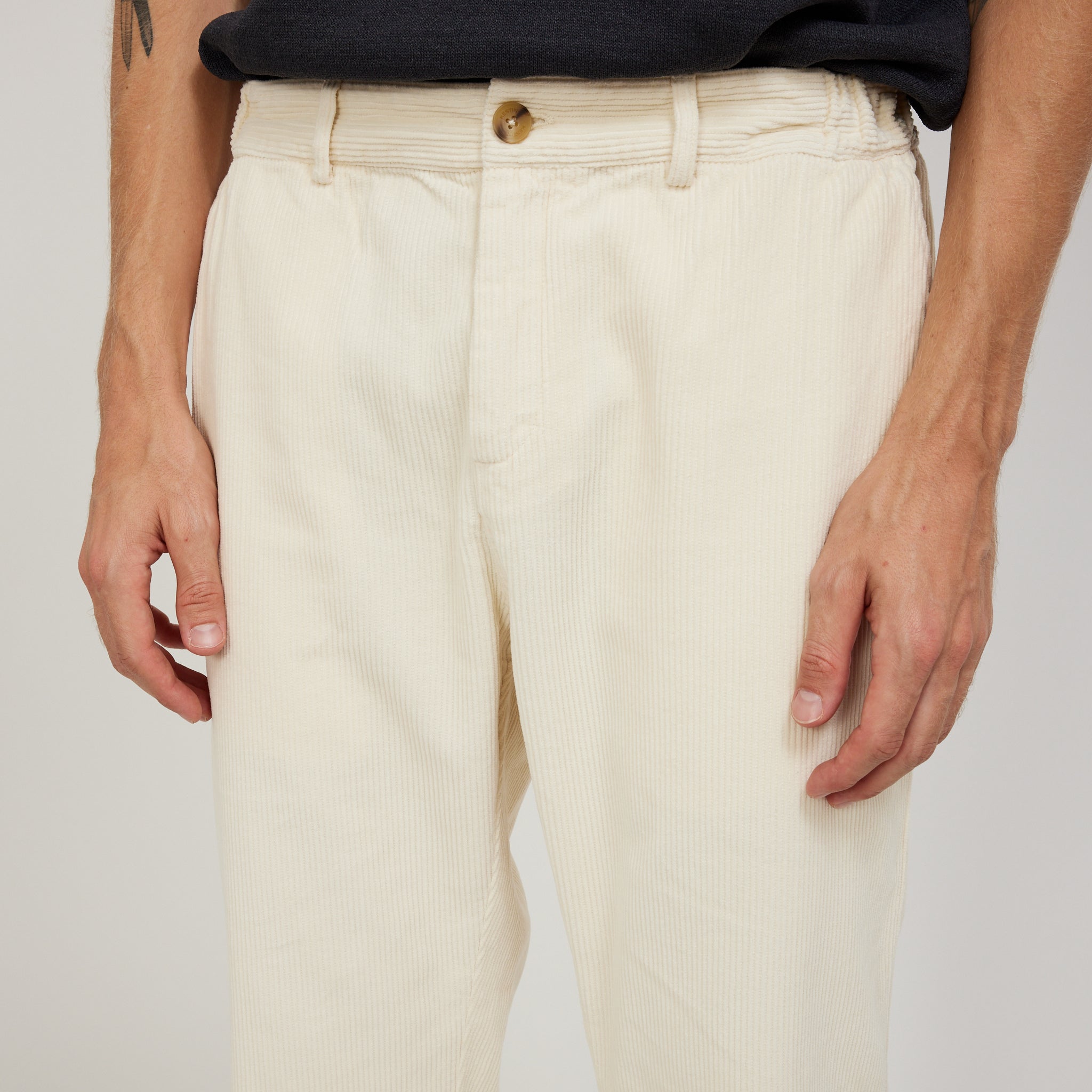 Kestin | Aberlour Pant Ecru Corduroy | Maplestore