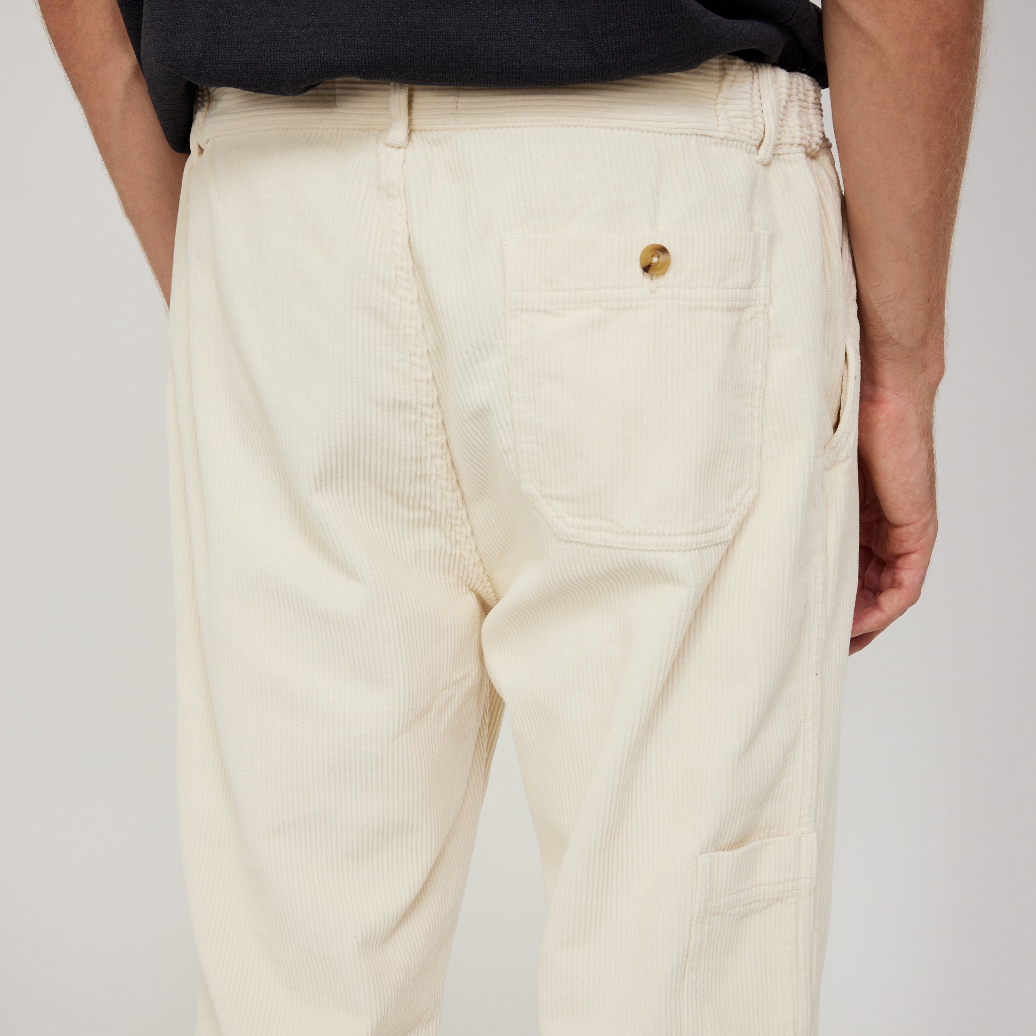 Kestin | Aberlour Pant Ecru Corduroy | Maplestore