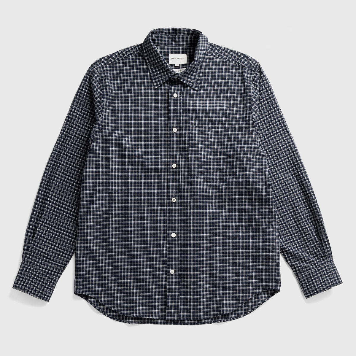 Kongshoved Check Relaxed Shirt Dark Navy Check