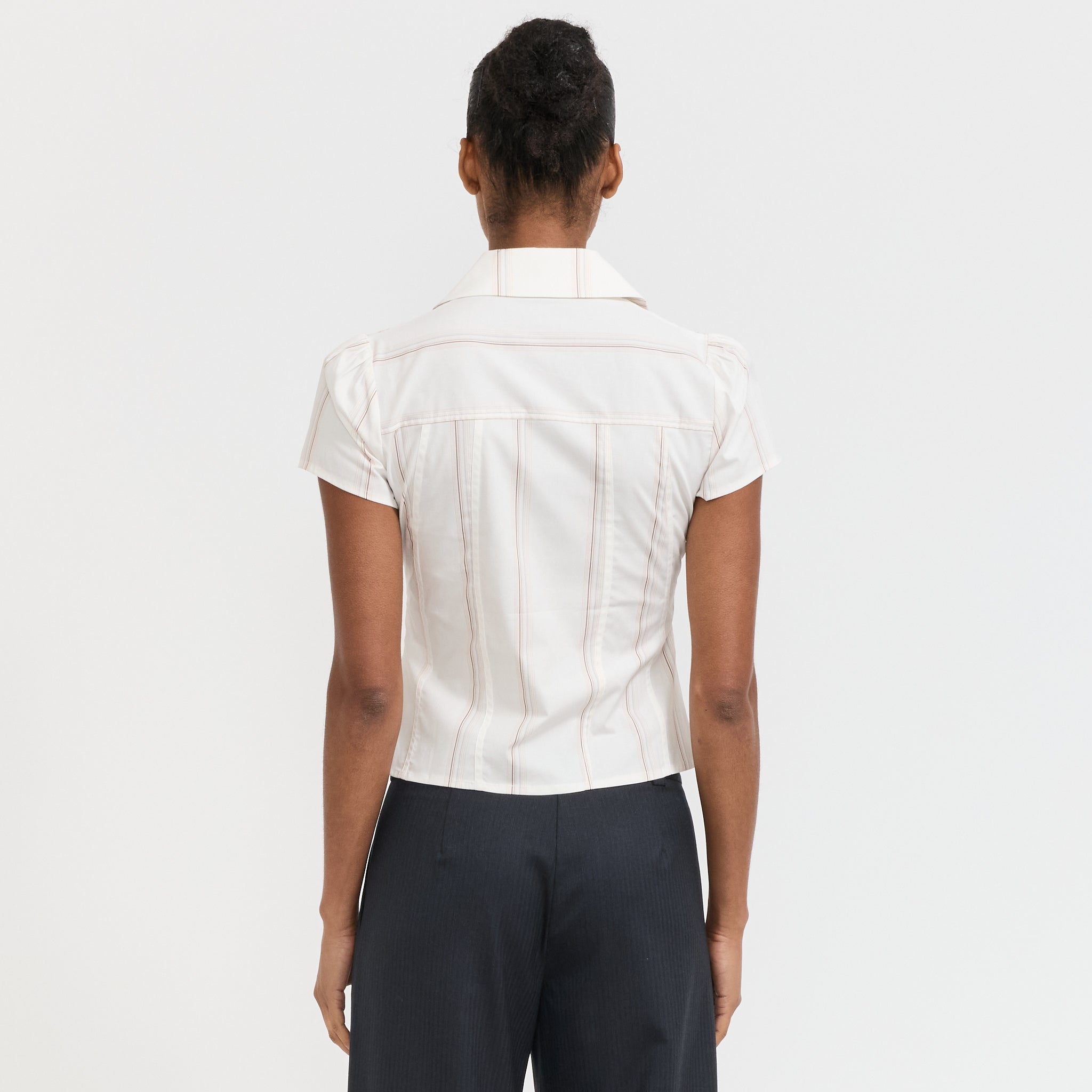 Laagam | Arlie Short Sleeve Shirt White | Maplestore