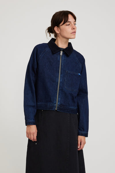 Larriet | Women's Work Jacket Indigo | Maplestore