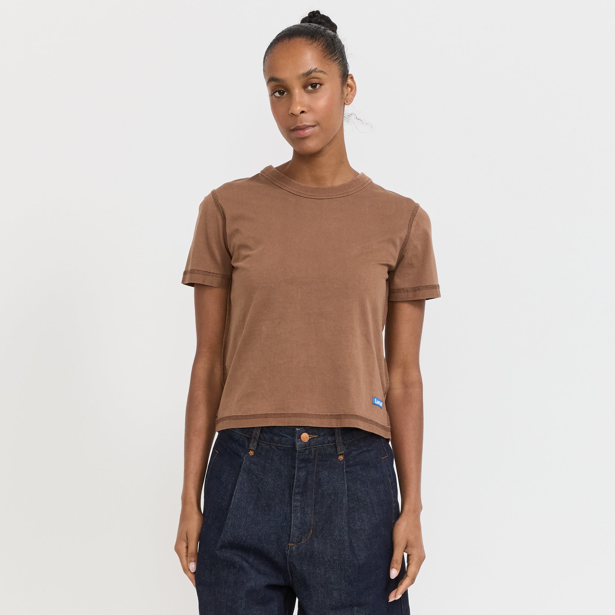 Larriet | Womens Blind Tee Brown | Maplestore
