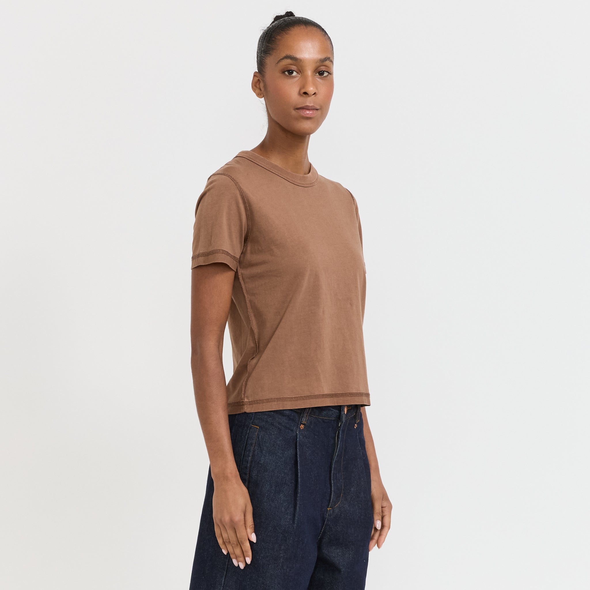 Larriet | Womens Blind Tee Brown | Maplestore