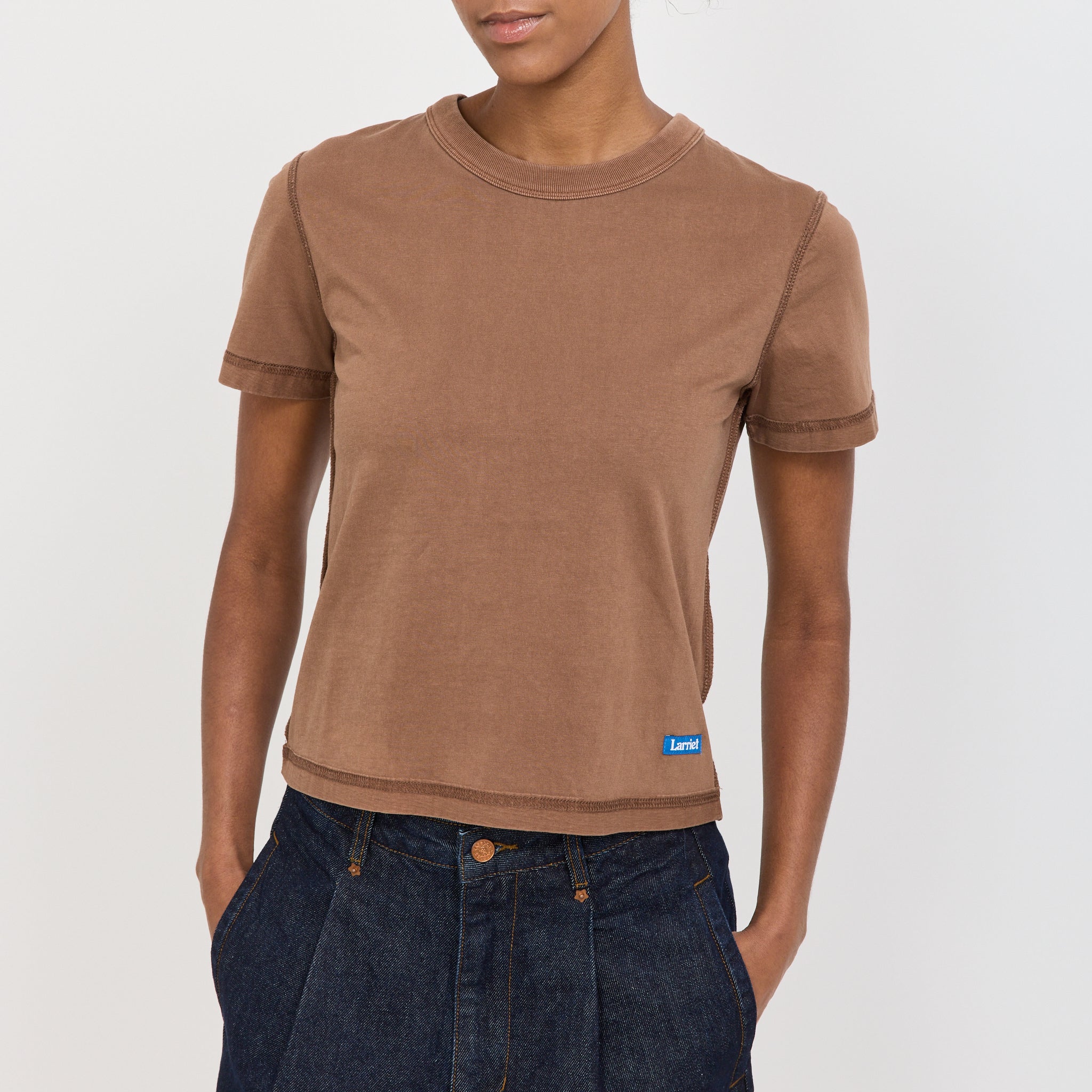 Larriet | Womens Blind Tee Brown | Maplestore