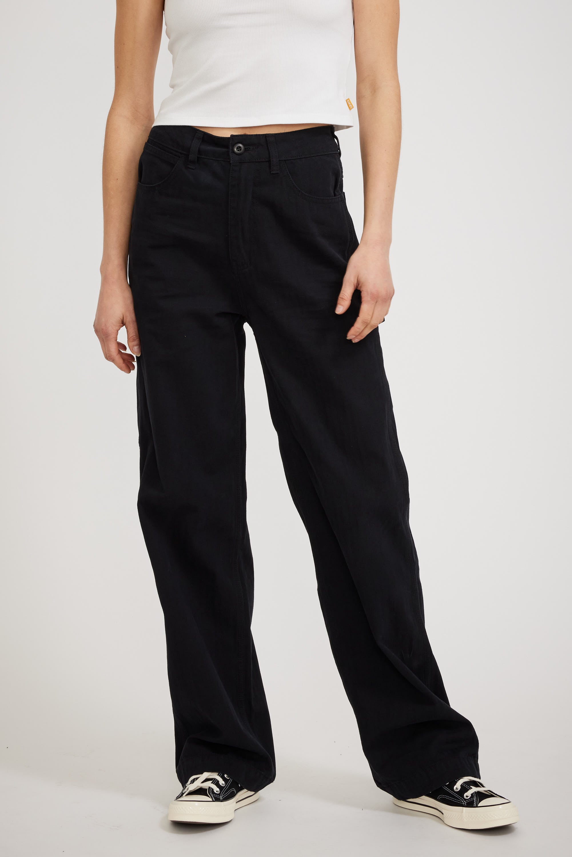 Larriet | Womens Carpenter Pant Black | Maplestore