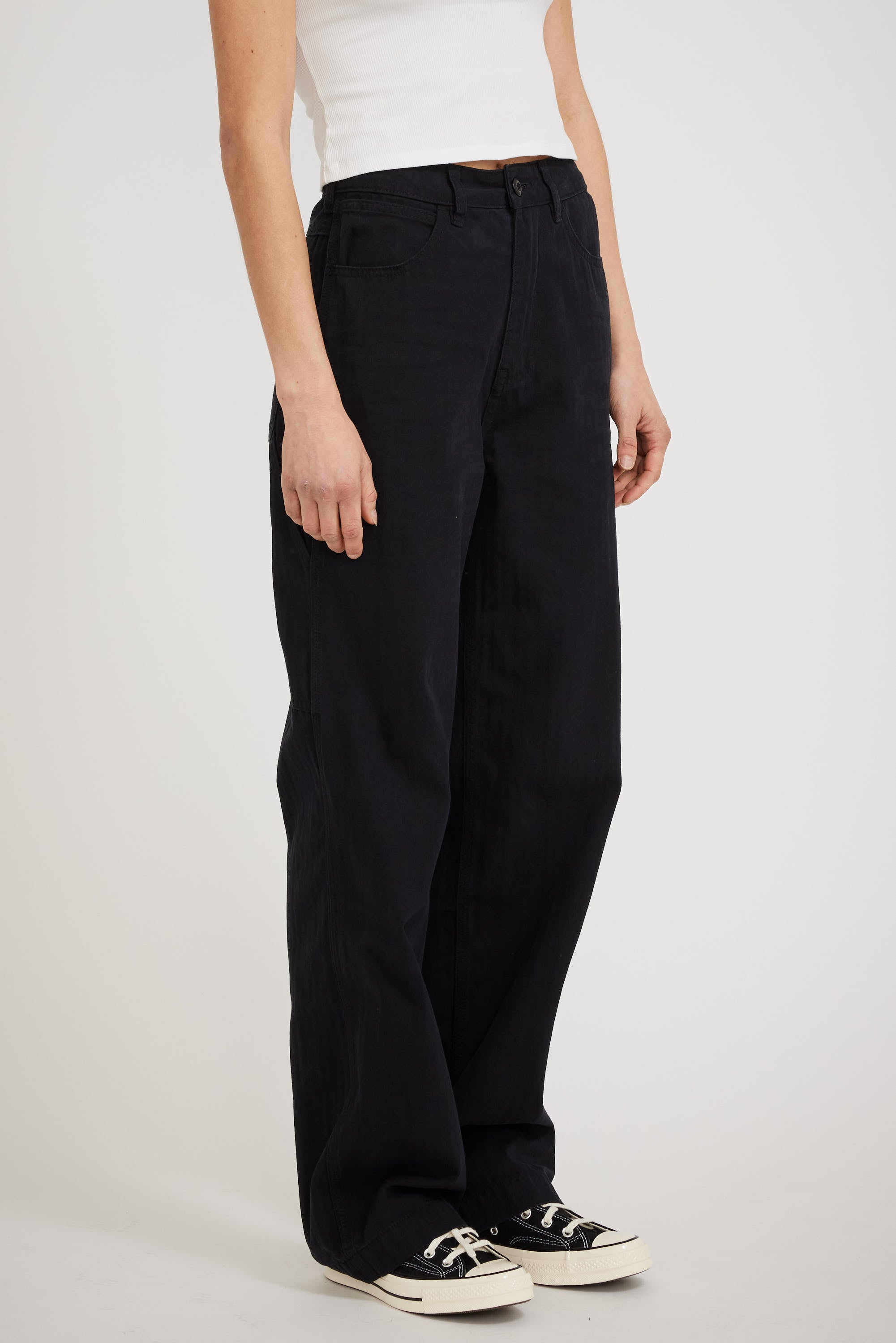 Larriet | Womens Carpenter Pant Black | Maplestore