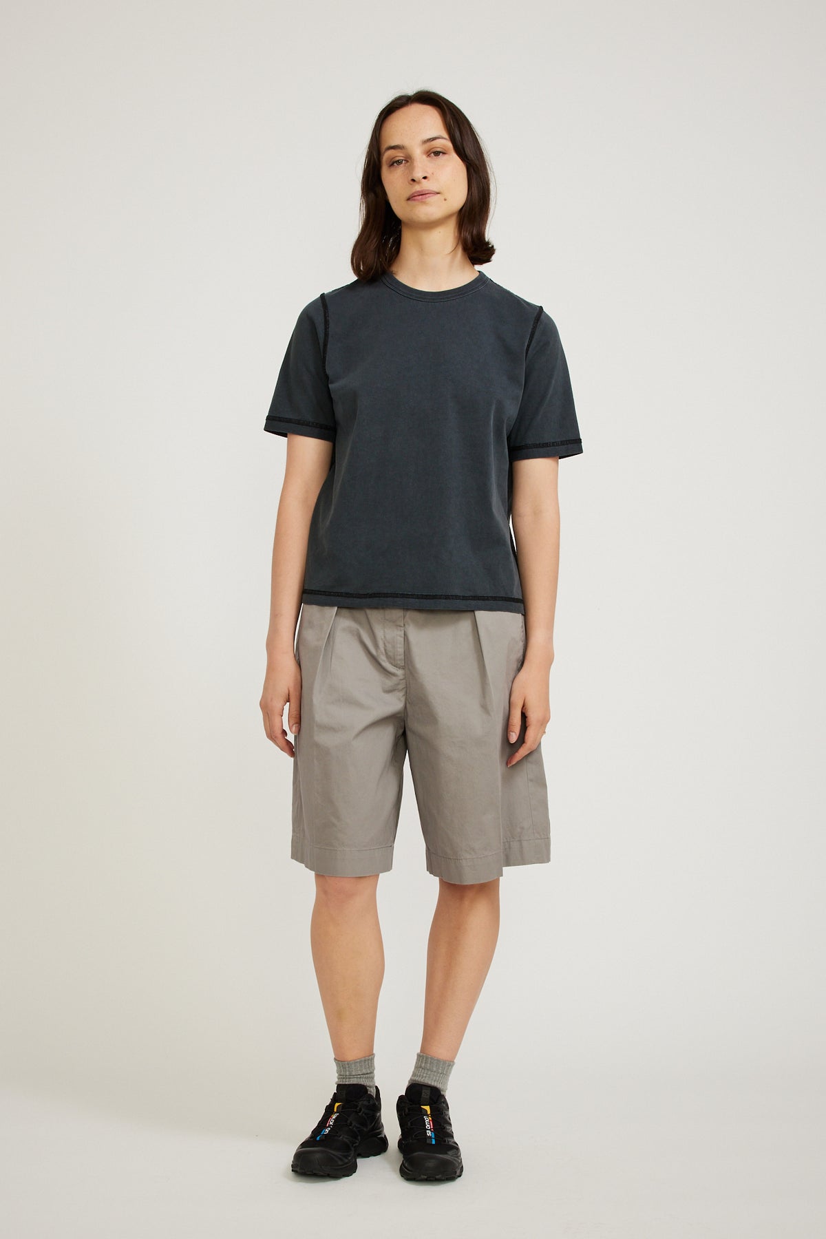 Grey chino 2025 shorts womens