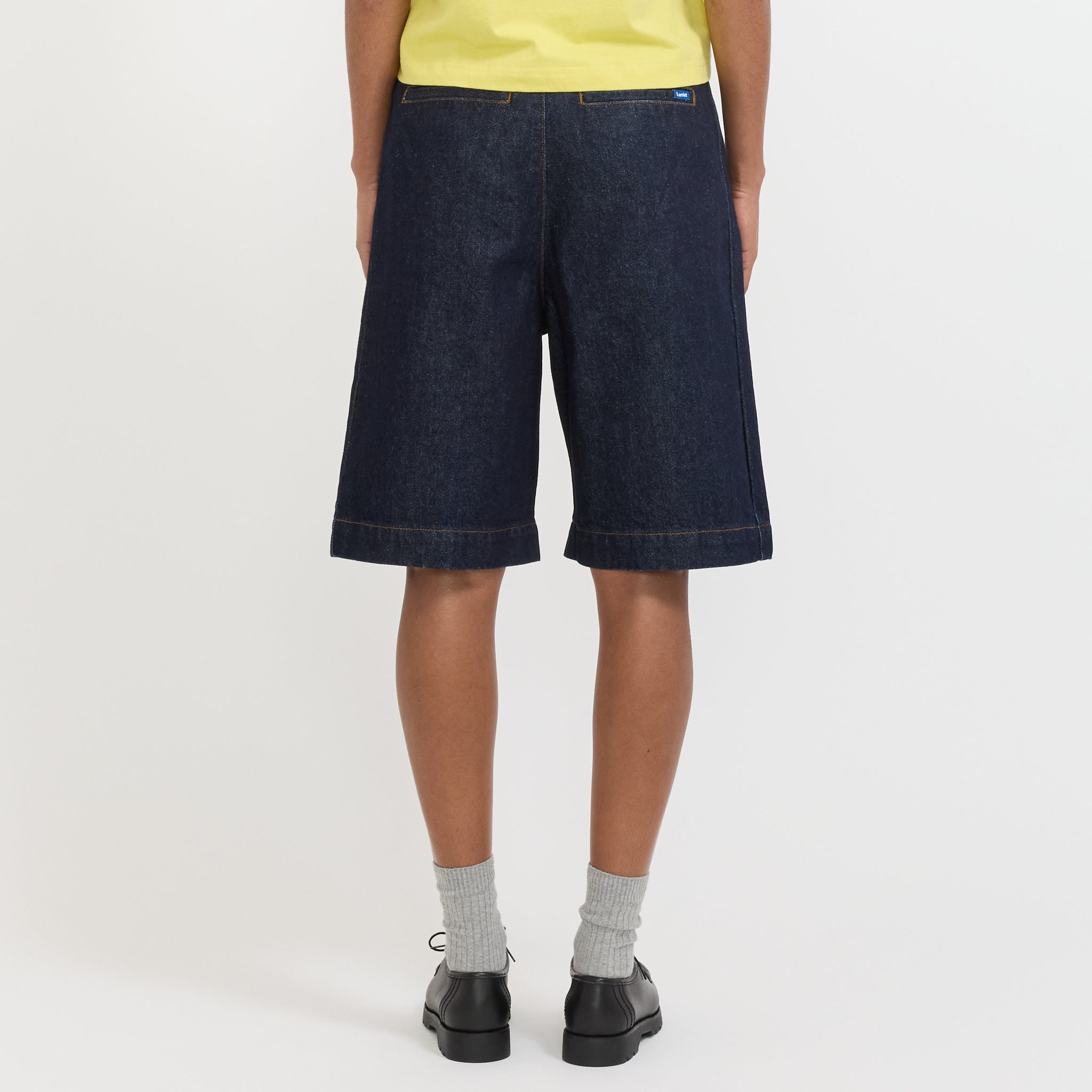 Larriet | Womens Chino Short Indigo Denim | Maplestore