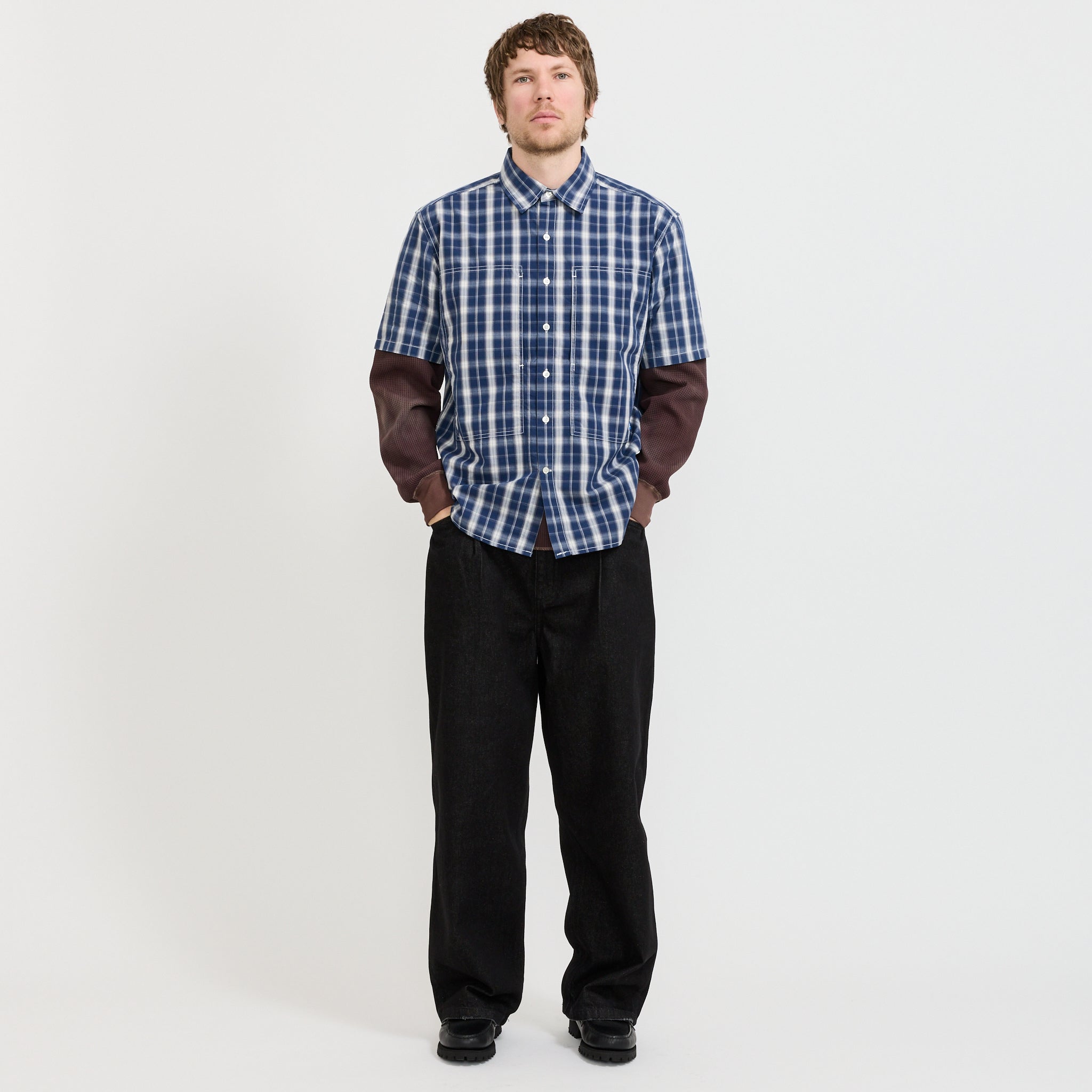 Cliff Short Sleeve Shirt Barn Plaid