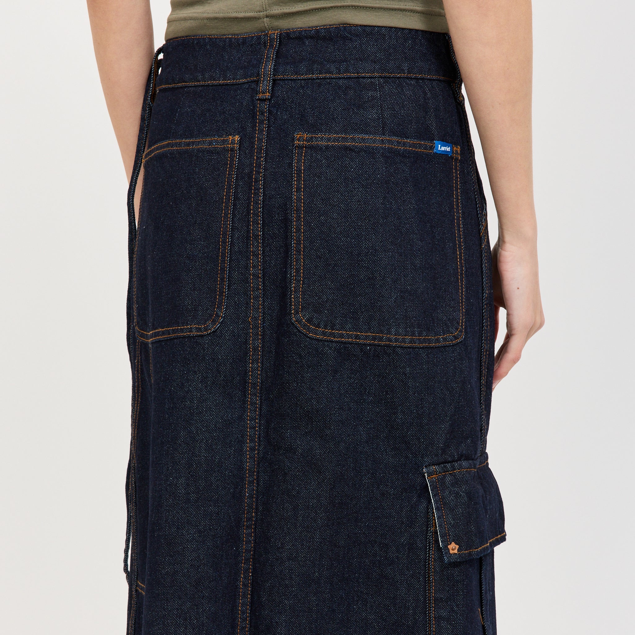 Combat Skirt Indigo Denim