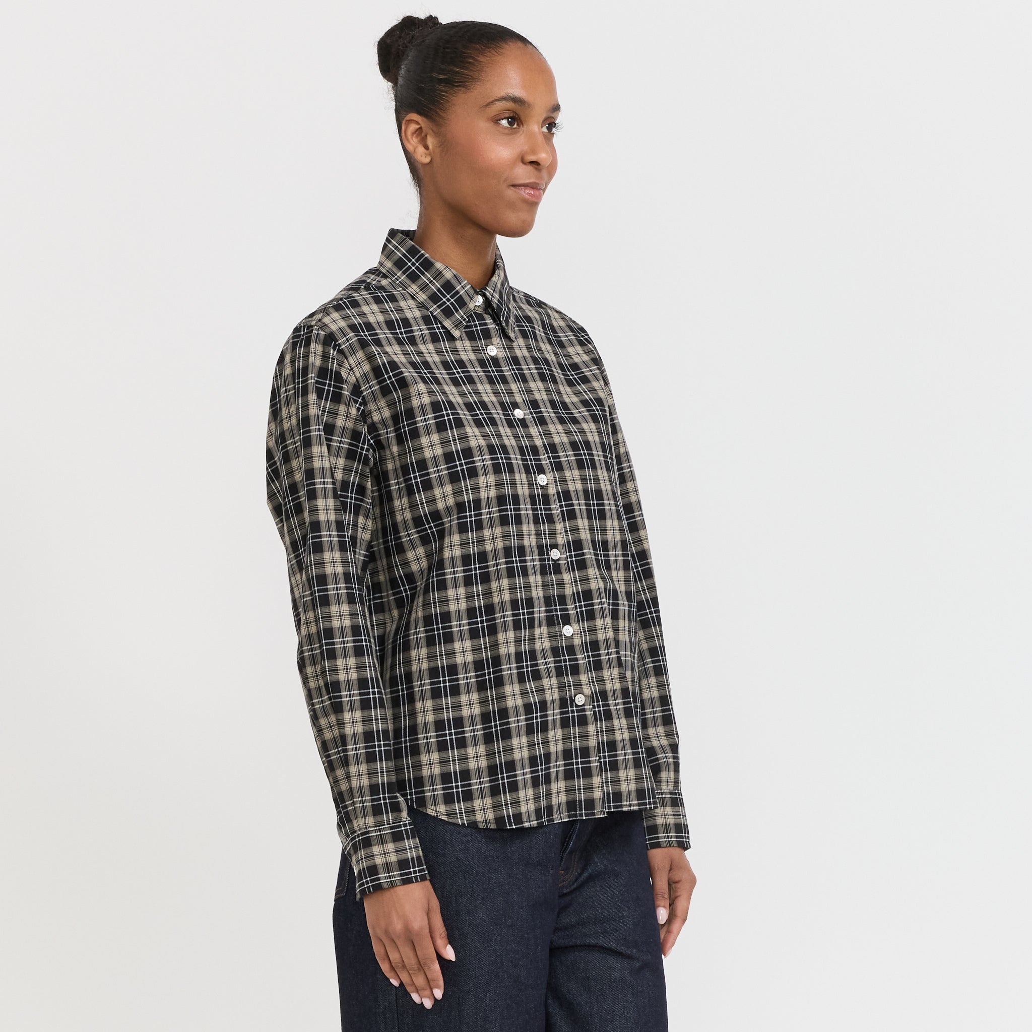 Larriet | Dume Shirt Black Plaid | Maplestore