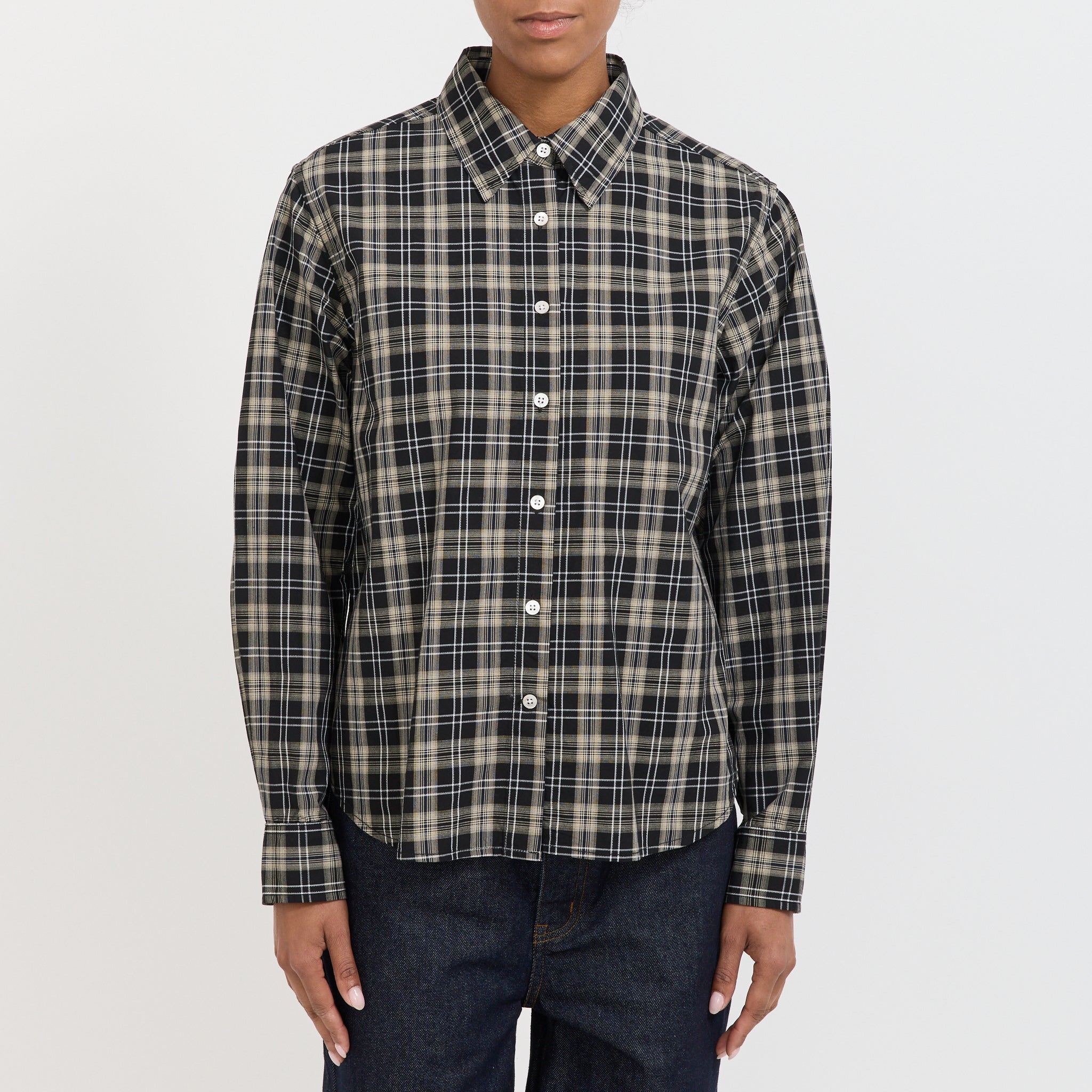 Larriet | Dume Shirt Black Plaid | Maplestore