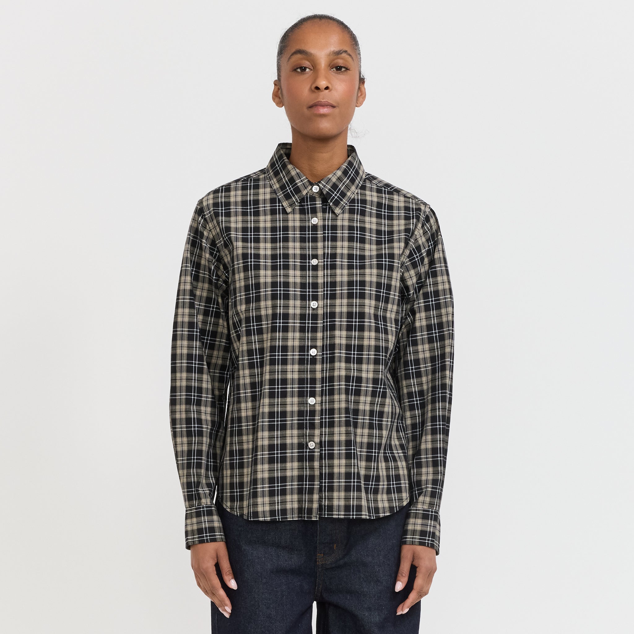 Larriet | Dume Shirt Black Plaid | Maplestore