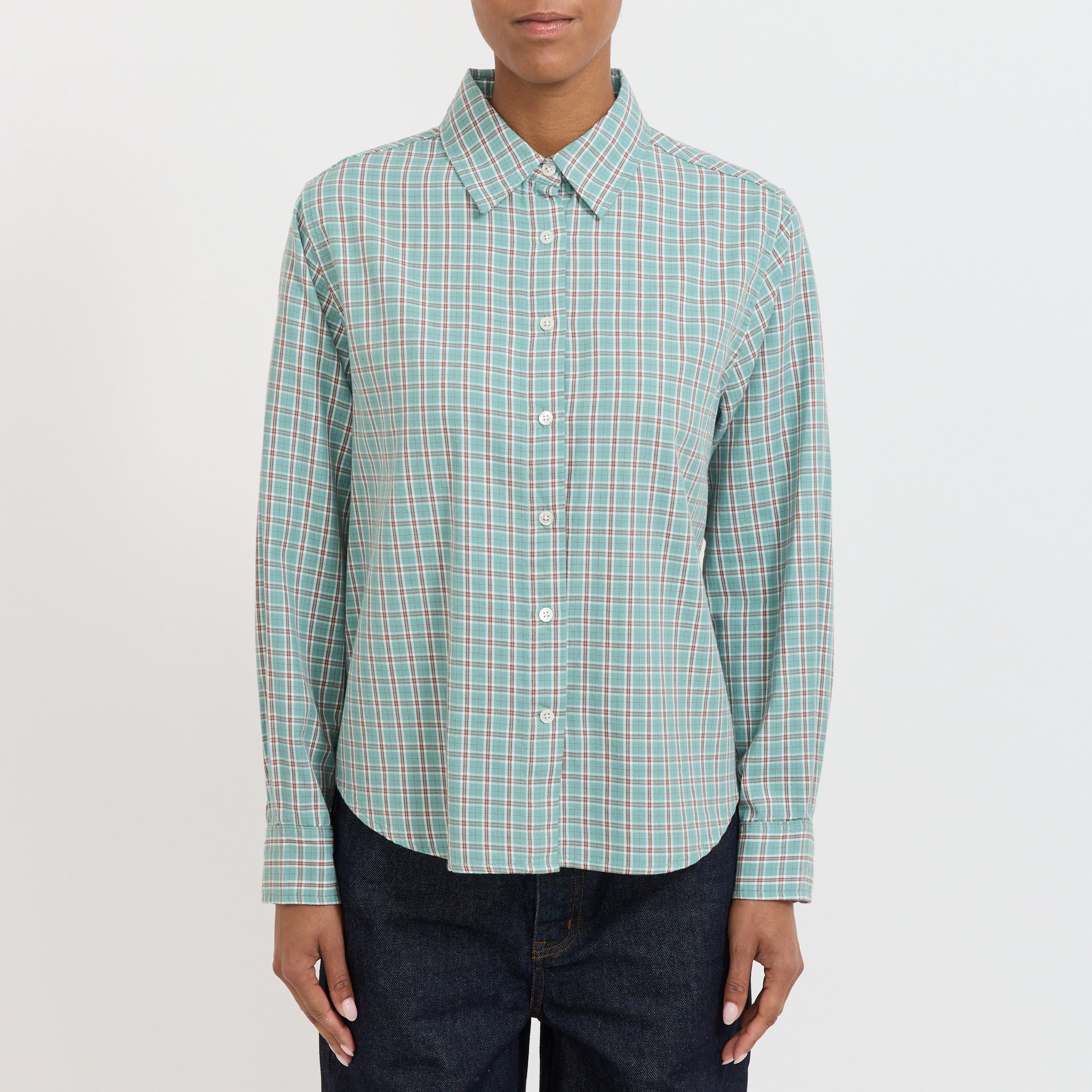 Larriet | Dume Shirt Teal Plaid | Maplestore