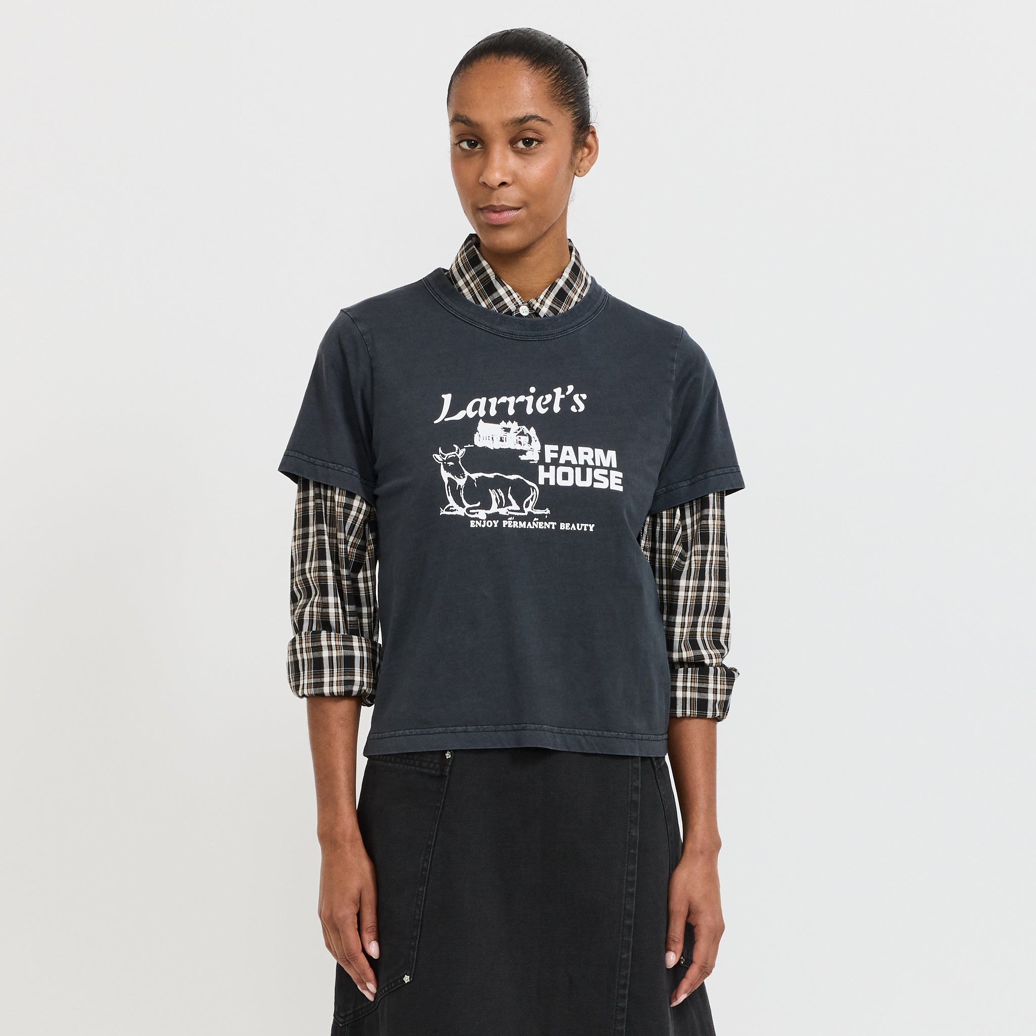 Farmhouse Tee Used Black