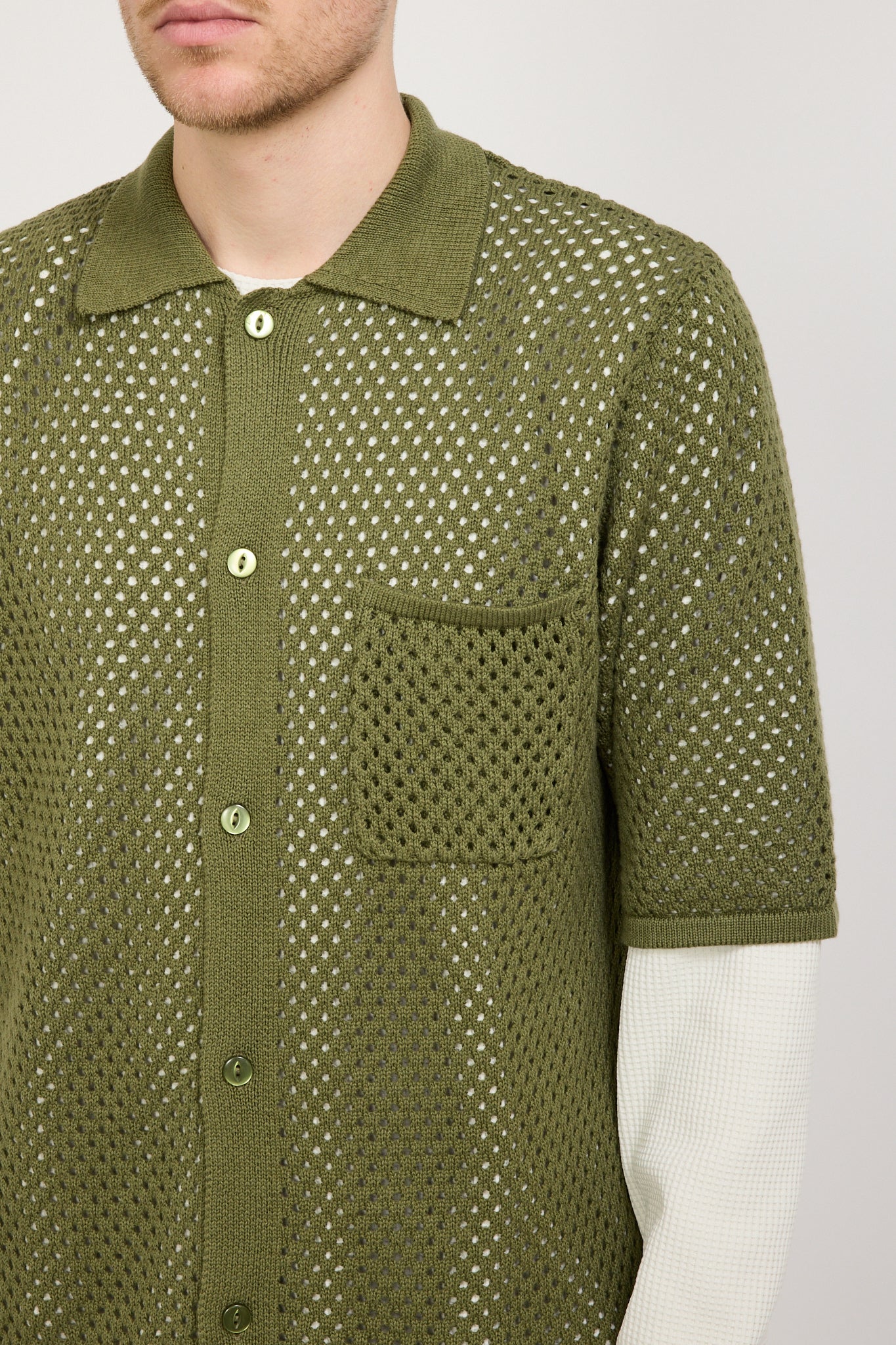 Larriet | Flora Short Sleeve Shirt Army | Maplestore