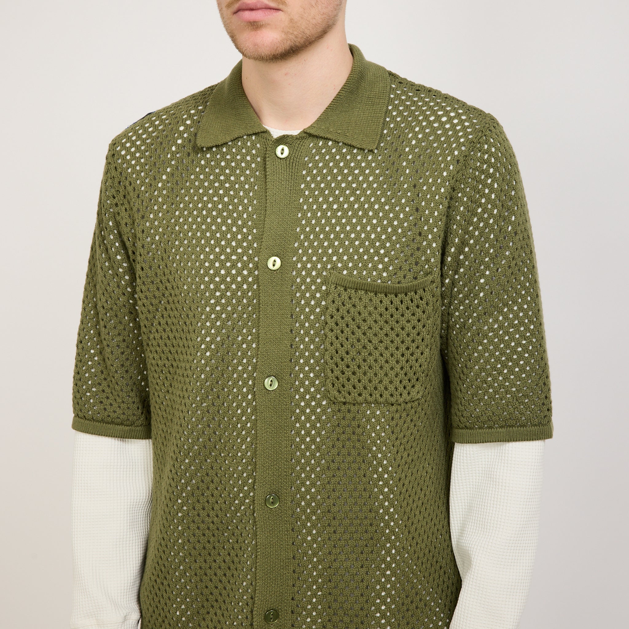 Larriet | Flora Short Sleeve Shirt Army | Maplestore