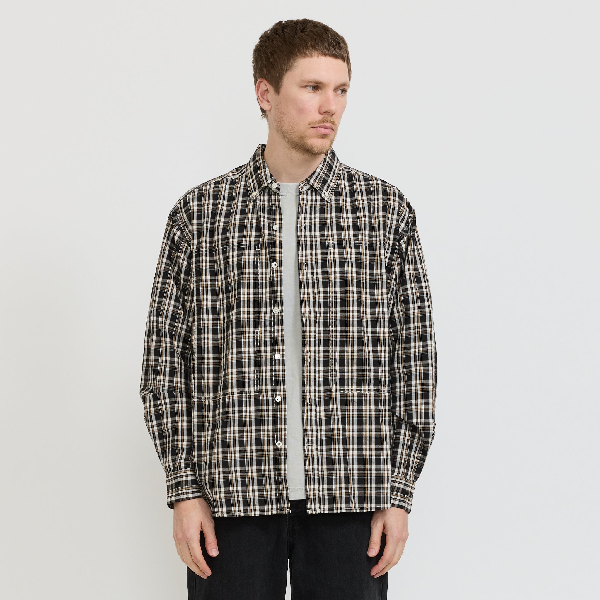 Grant Shirt Black Plaid