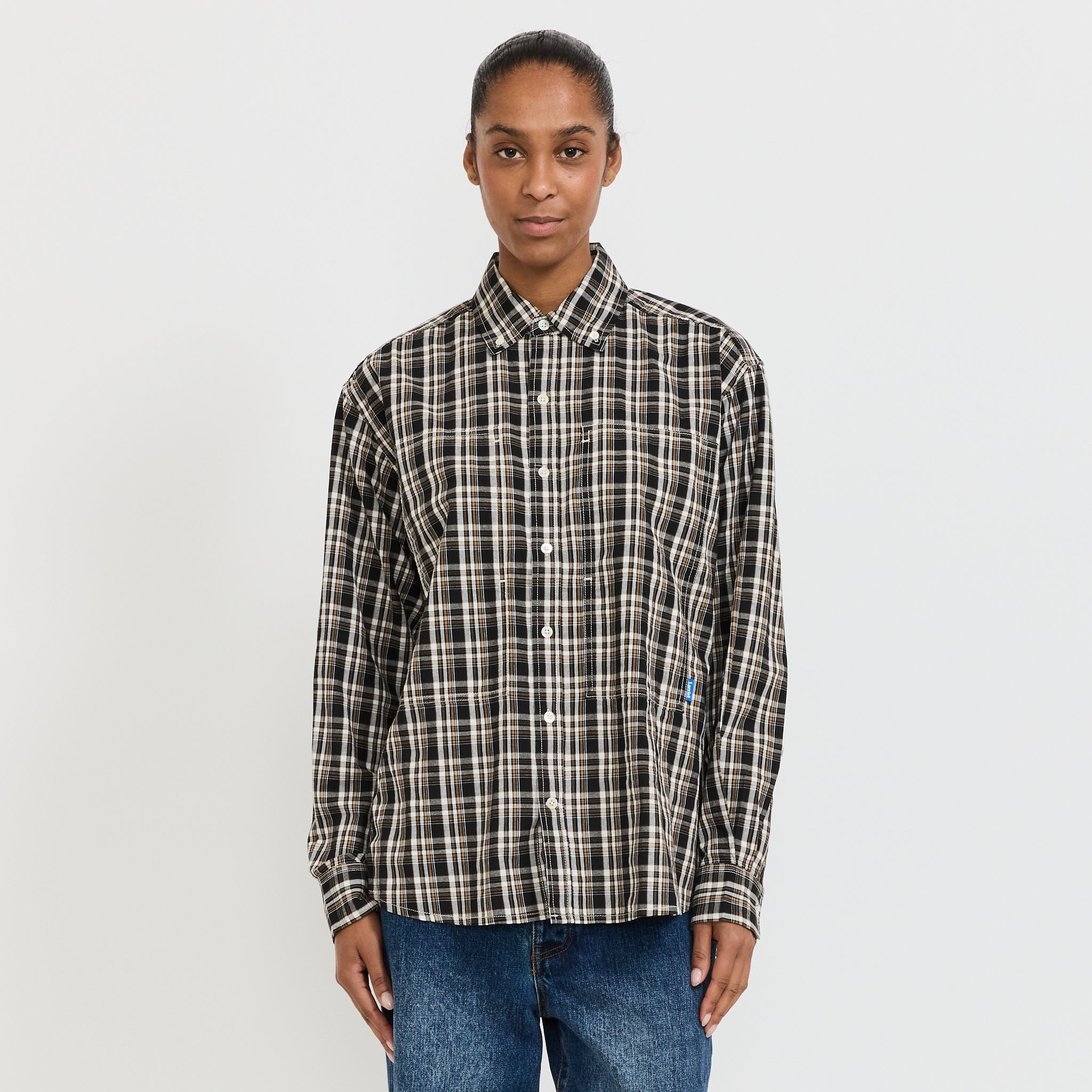 Womens Grant Shirt Black Plaid