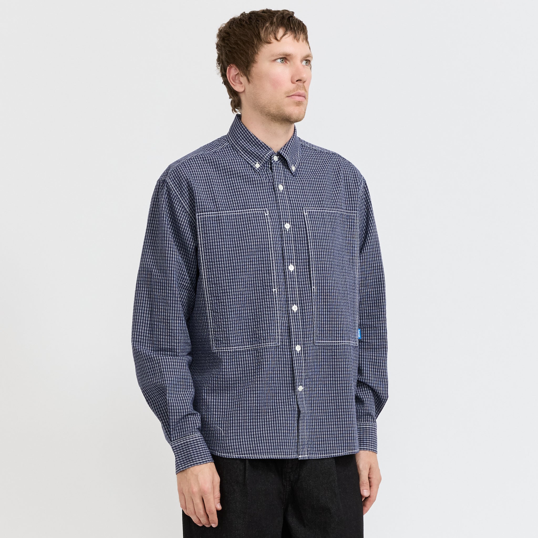 Grant Shirt Navy Check
