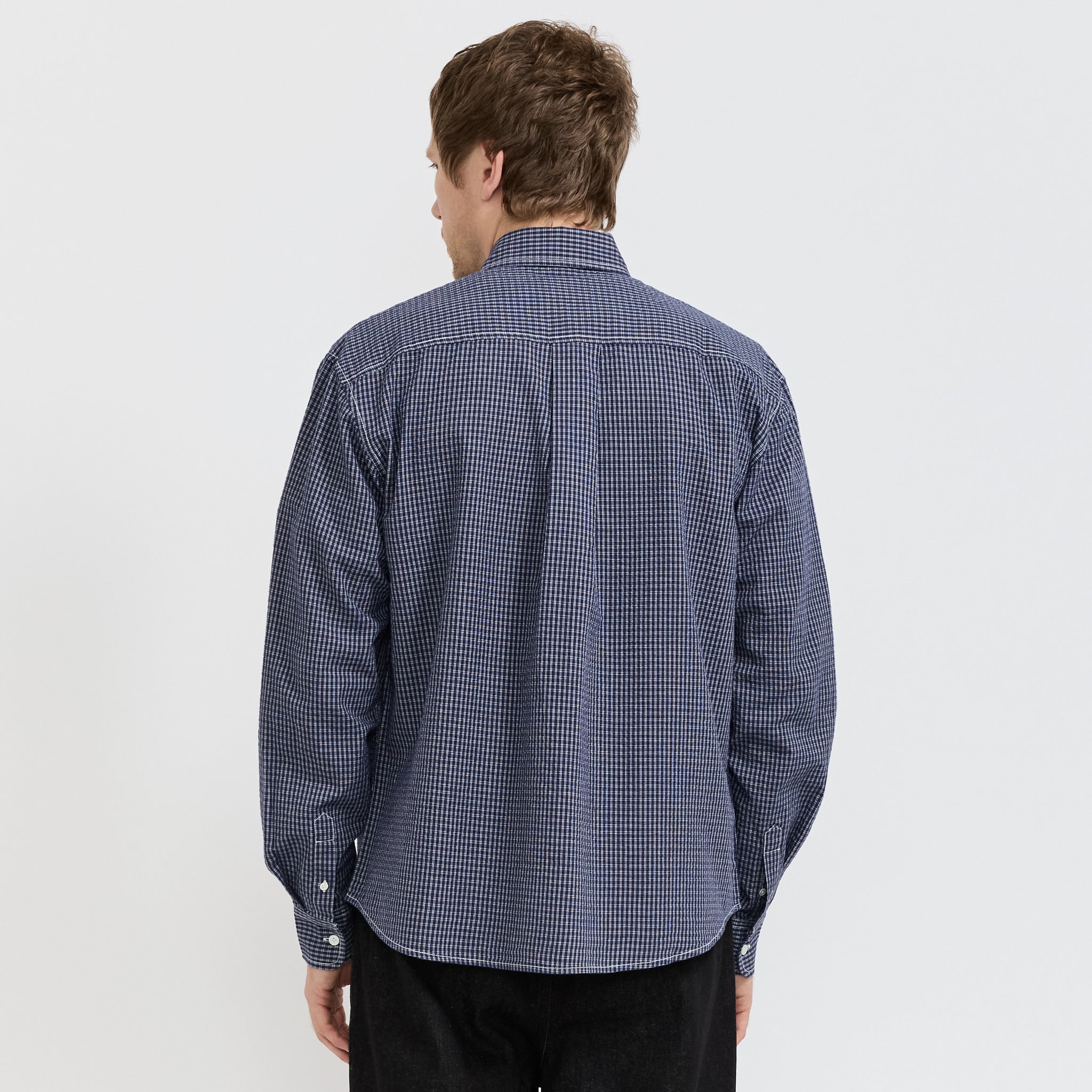Grant Shirt Navy Check
