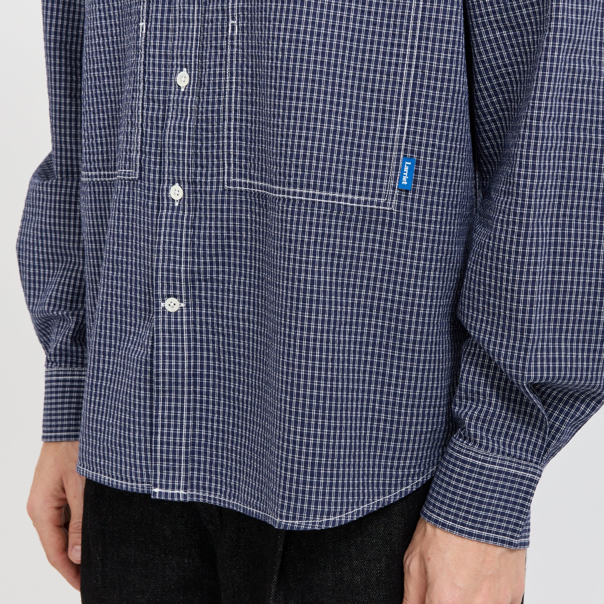 Grant Shirt Navy Check