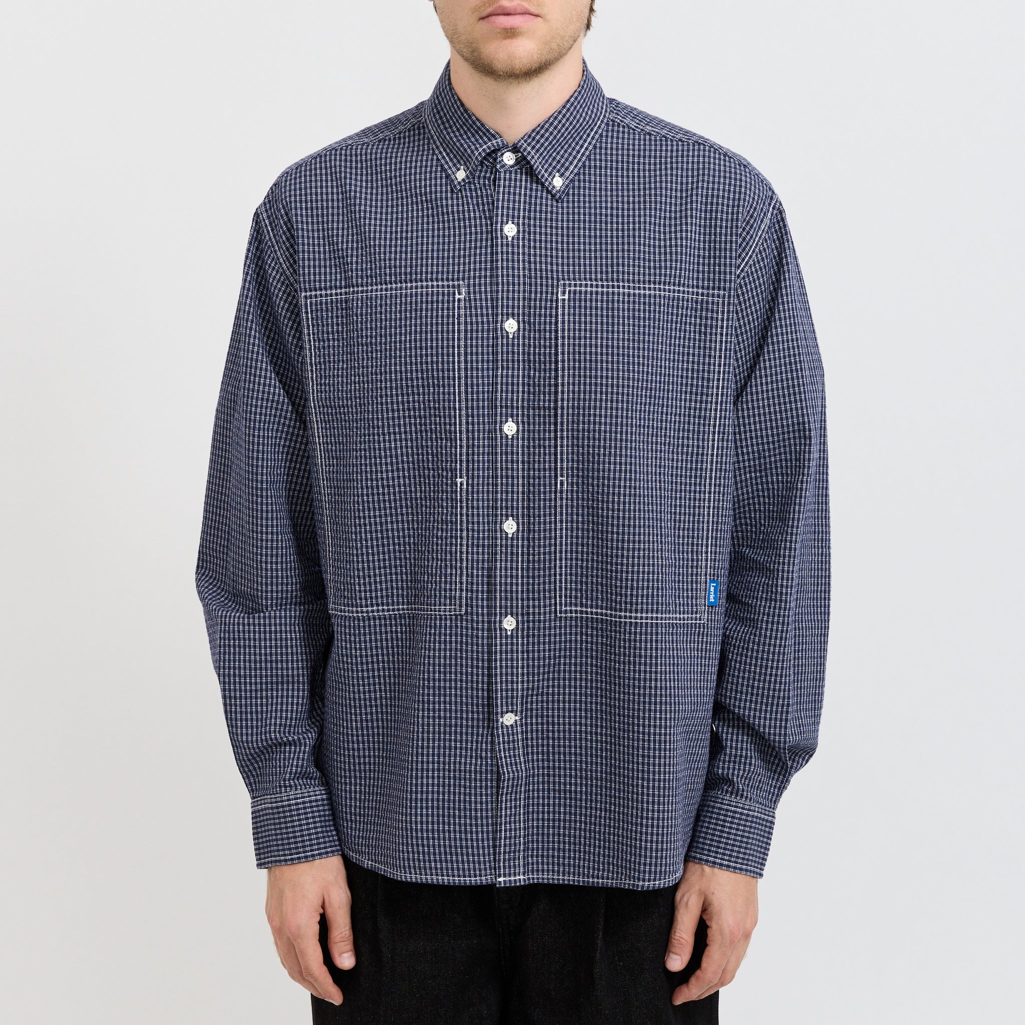 Grant Shirt Navy Check