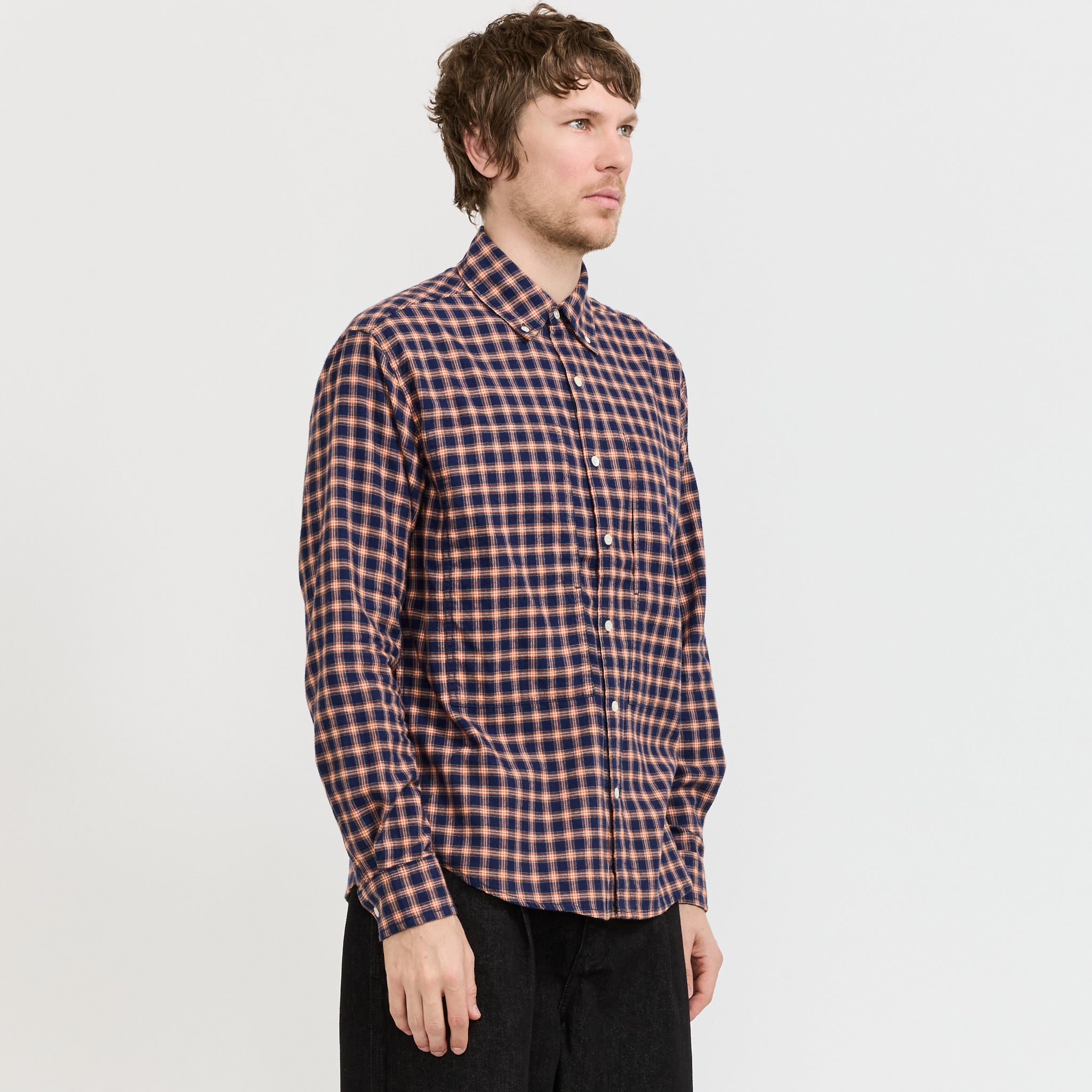 Grant Shirt Navy Plaid