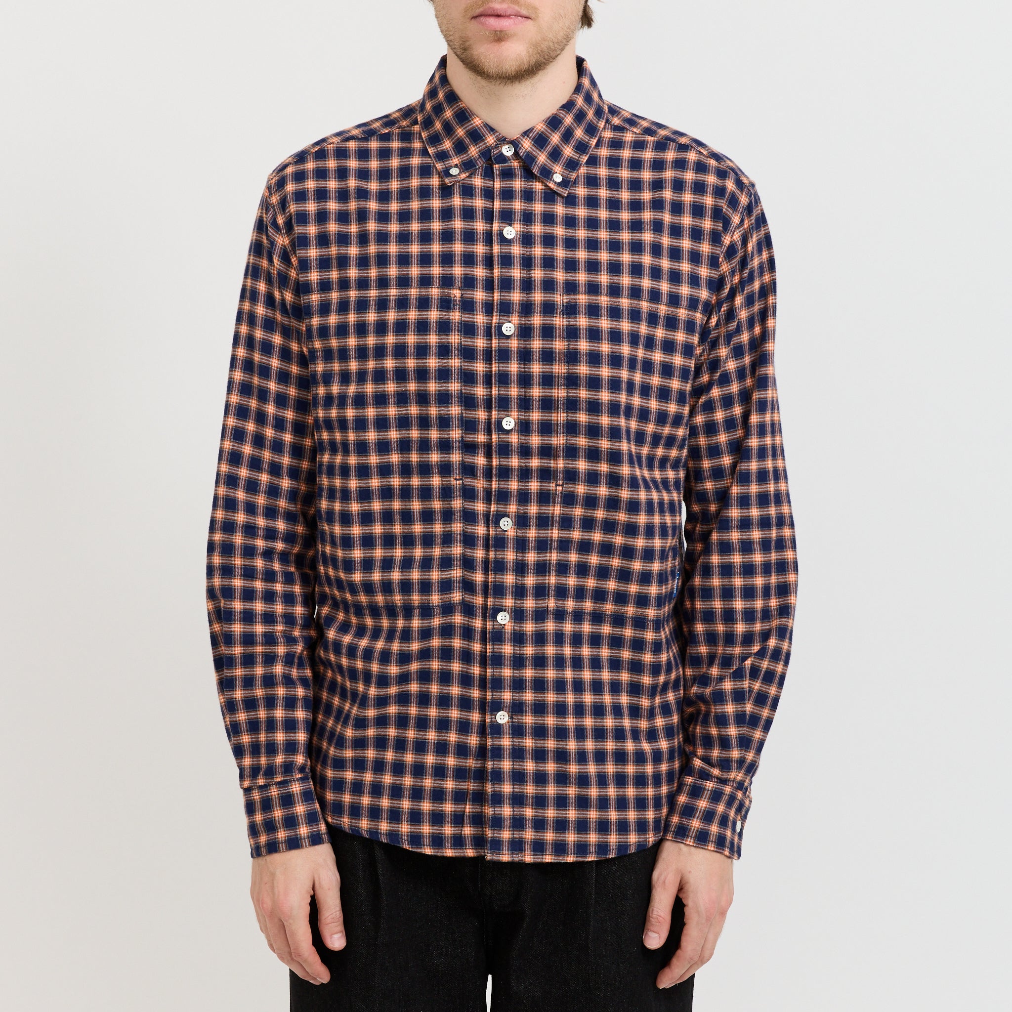 Grant Shirt Navy Plaid