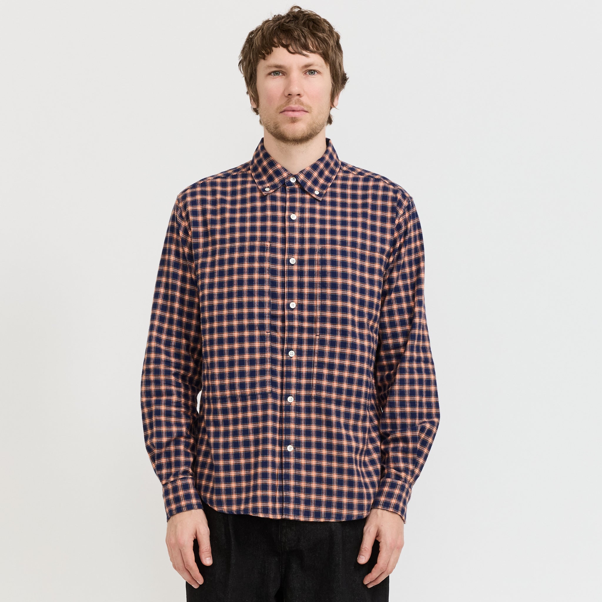 Grant Shirt Navy Plaid