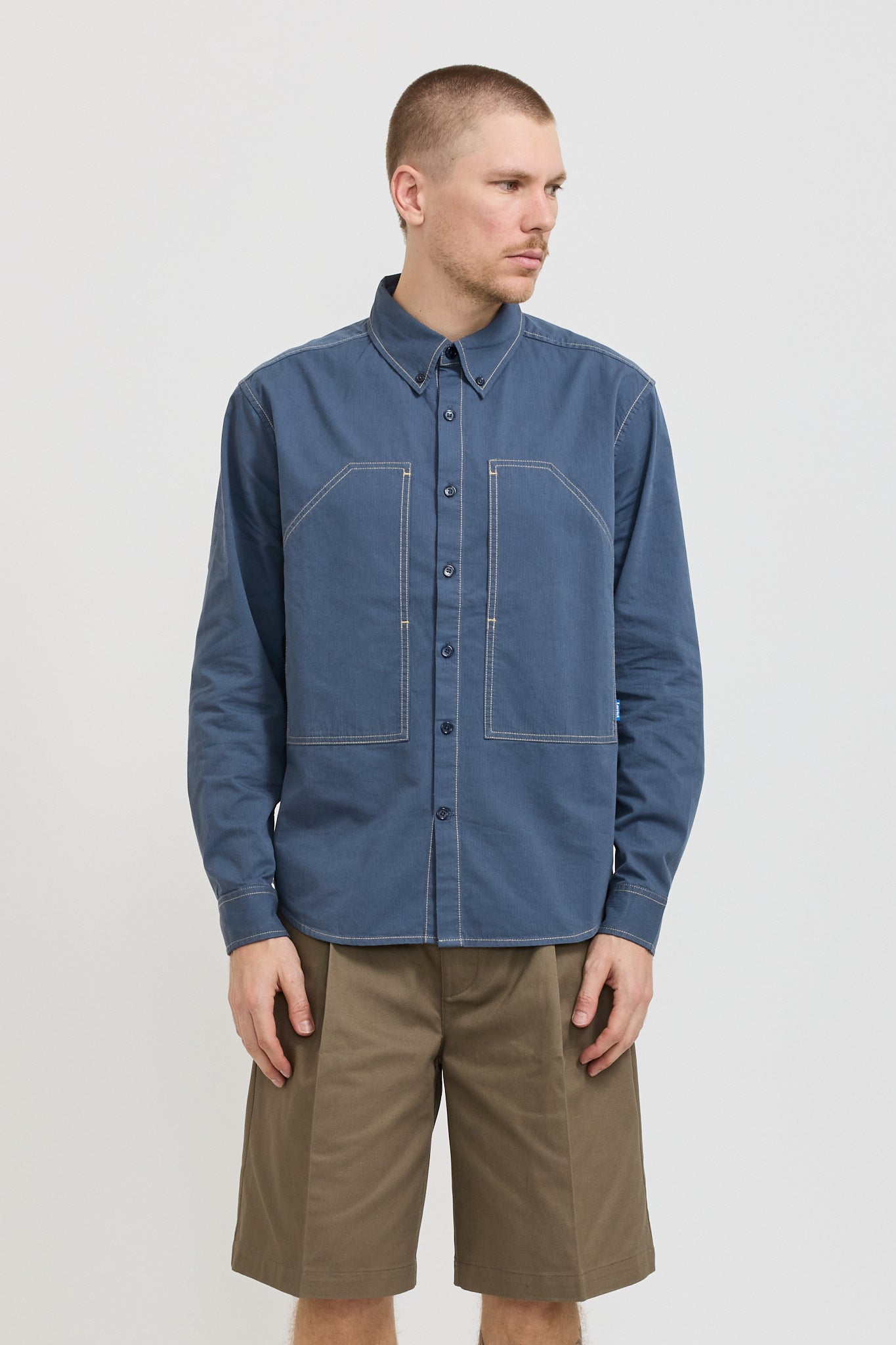 Larriet | Gully Long Sleeve Shirt Ink | Maplestore
