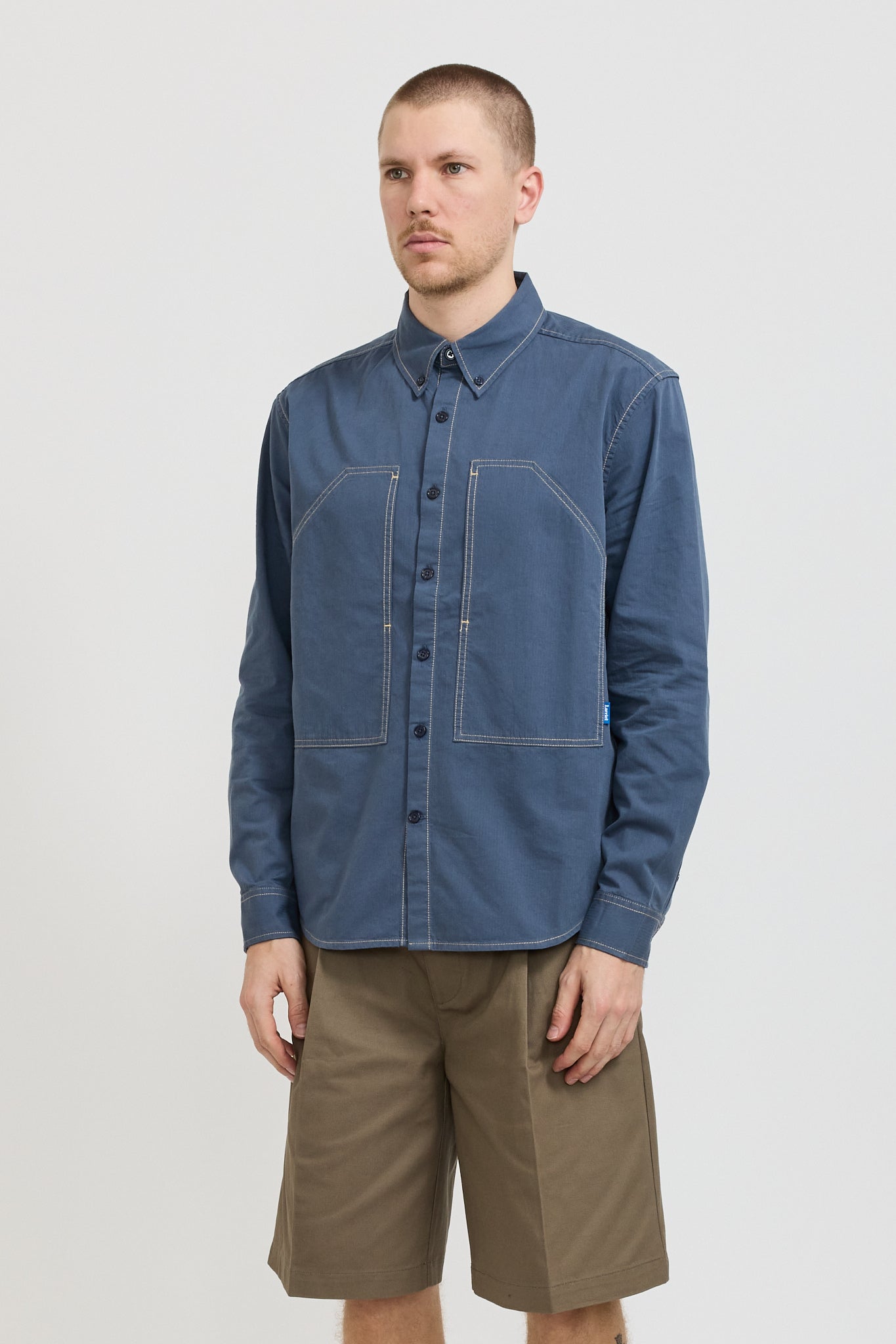 Larriet | Gully Long Sleeve Shirt Ink | Maplestore