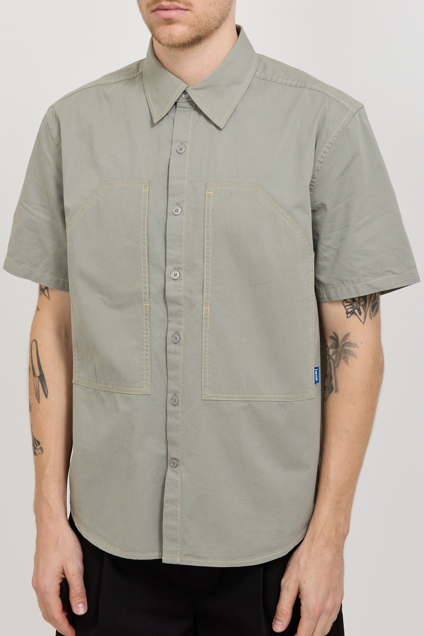 Larriet | Gully Short Sleeve Shirt Sage | Maplestore