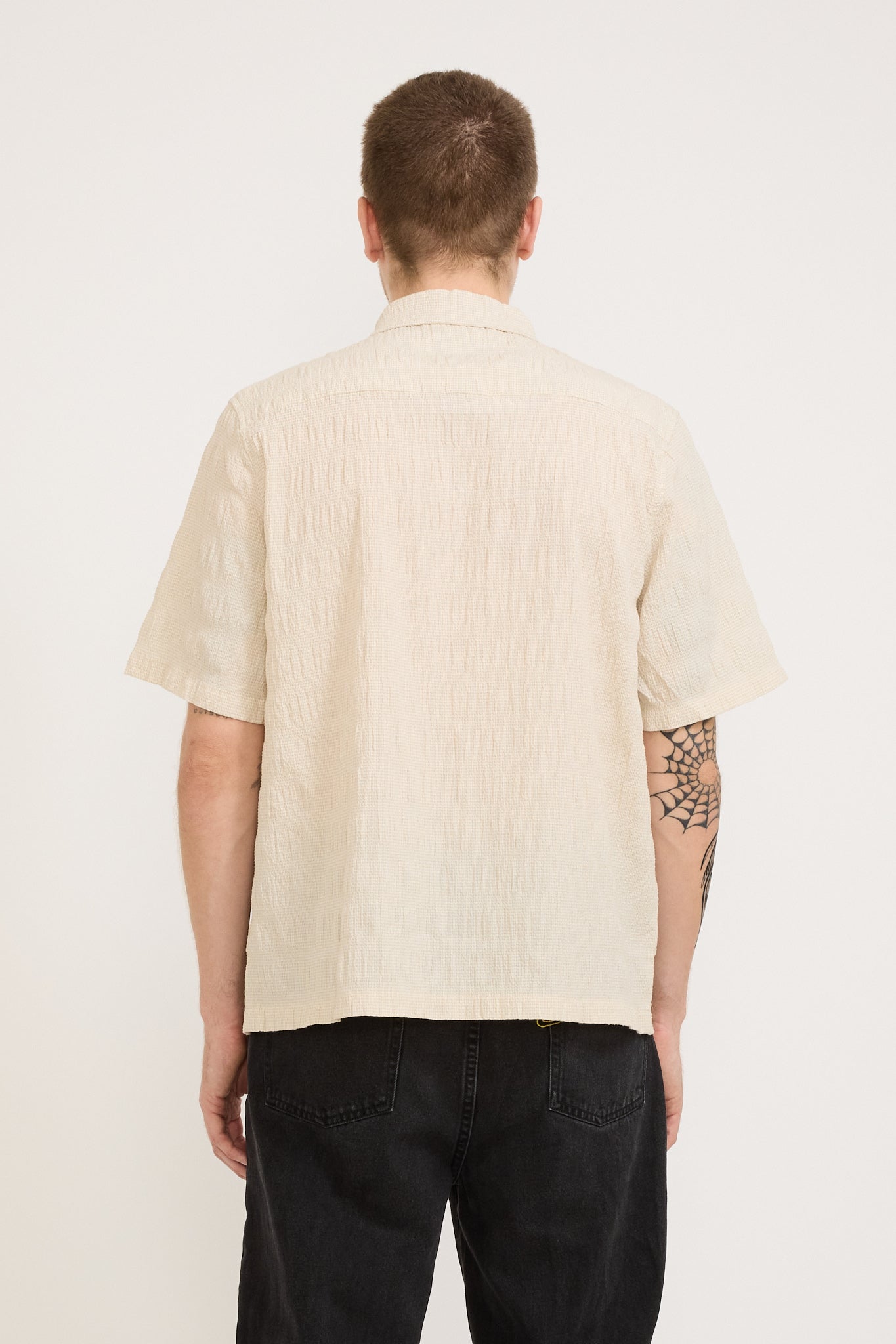 Larriet | Kendalls Short Sleeve Shirt Tan Plaid | Maplestore