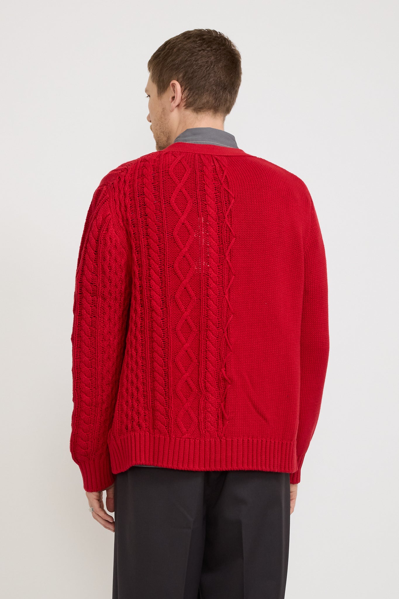 Merge Cardigan Red