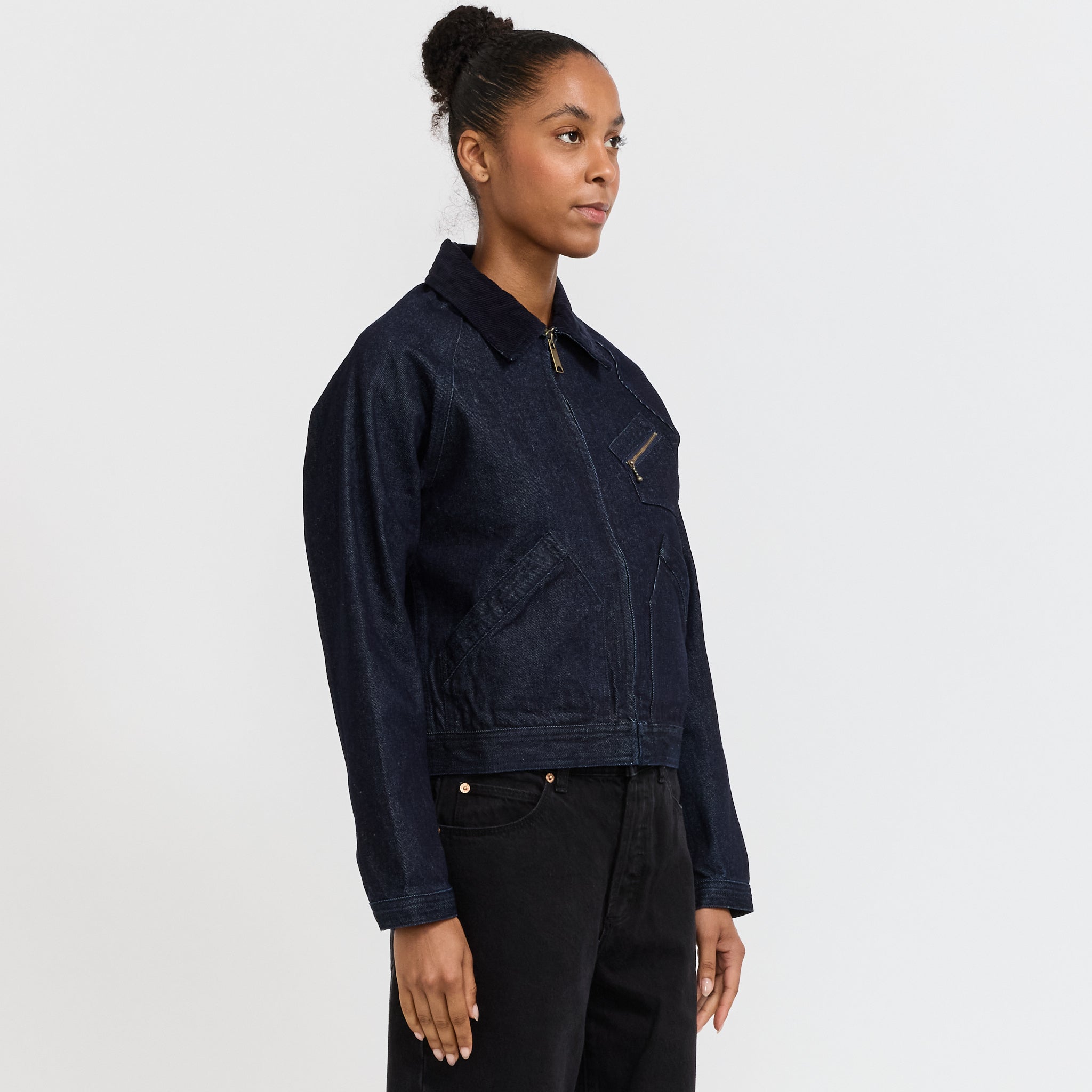 Larriet | Womens Ranch Jacket Indigo Denim | Maplestore