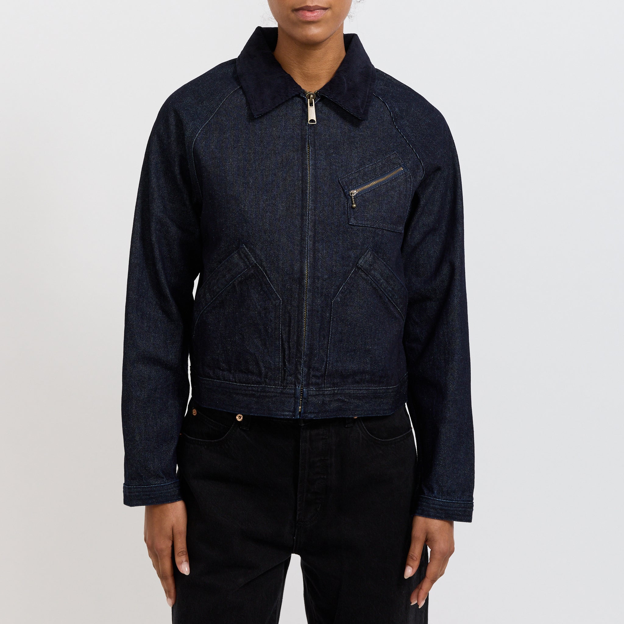 Larriet | Womens Ranch Jacket Indigo Denim | Maplestore