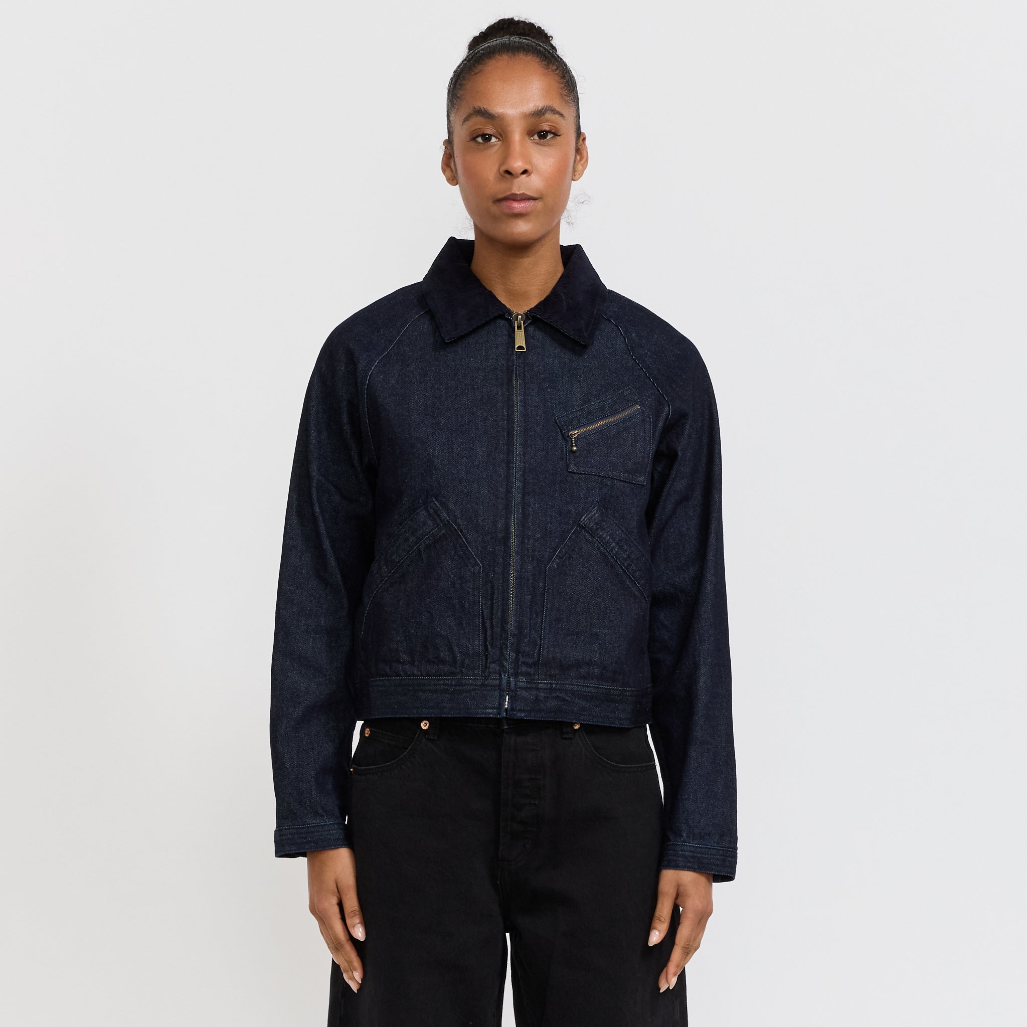 Larriet | Womens Ranch Jacket Indigo Denim | Maplestore