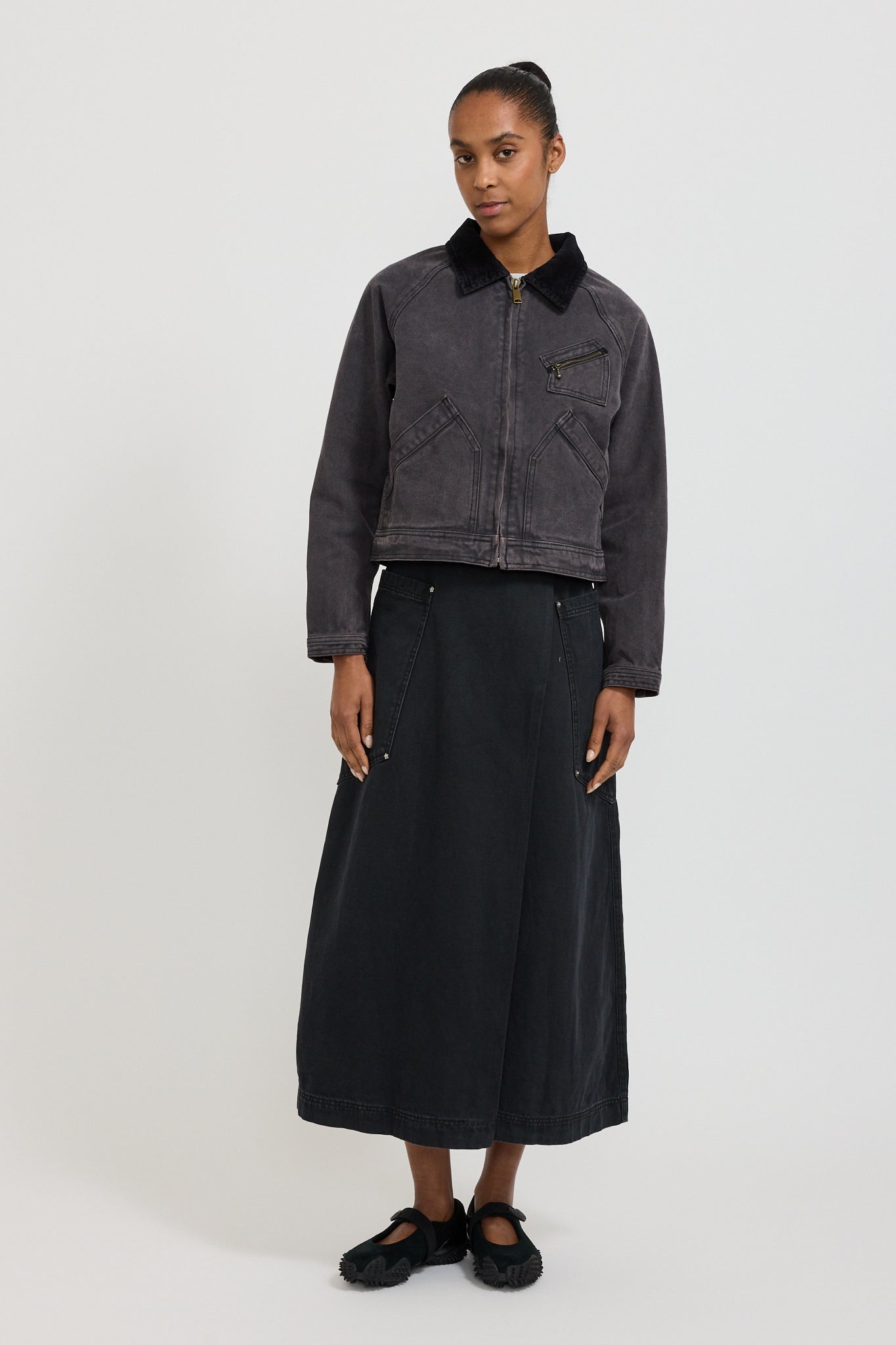 Larriet | Womens Ranch Jacket Used Black | Maplestore