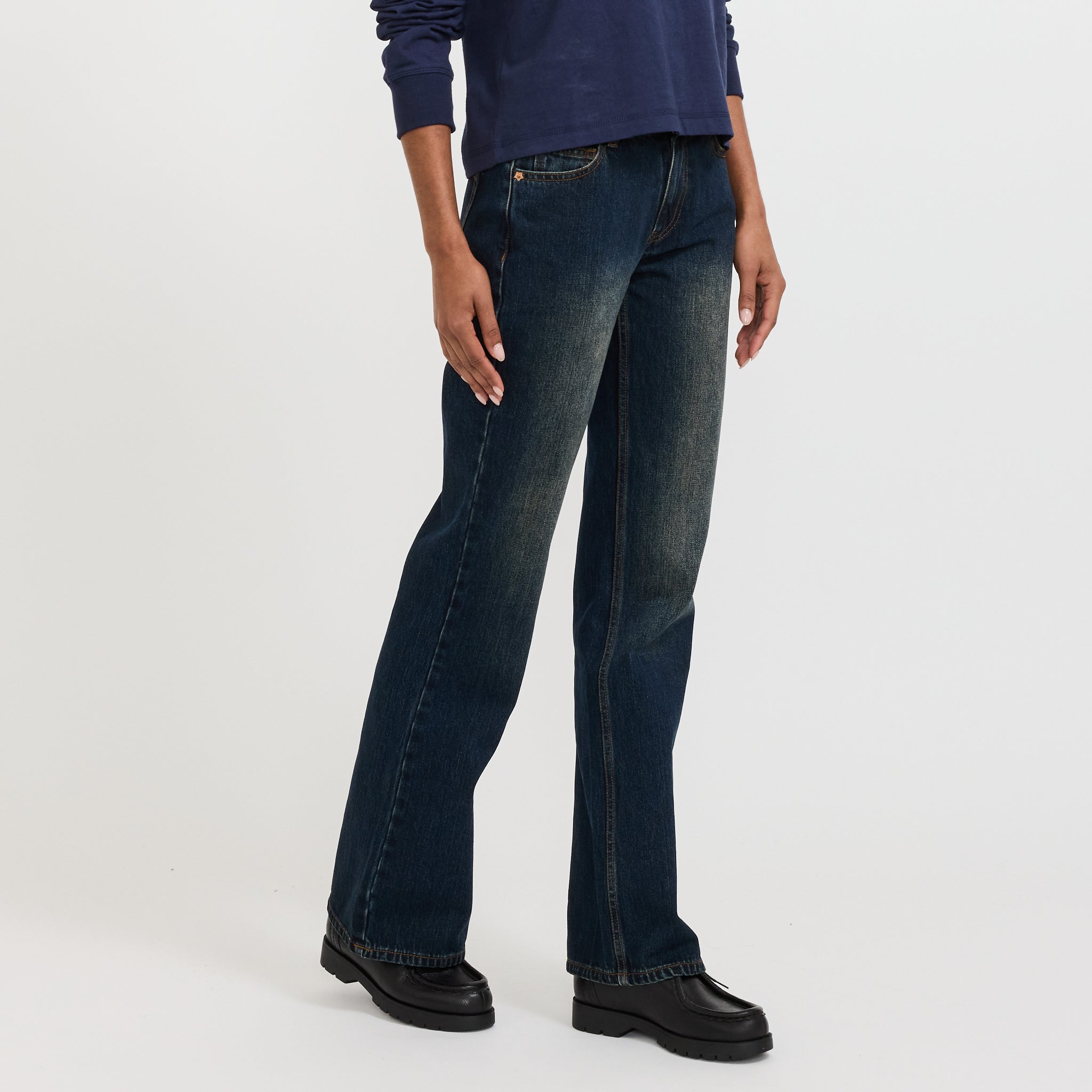 Larriet | Womens Vini Jeans Dirty Indigo | Maplestore