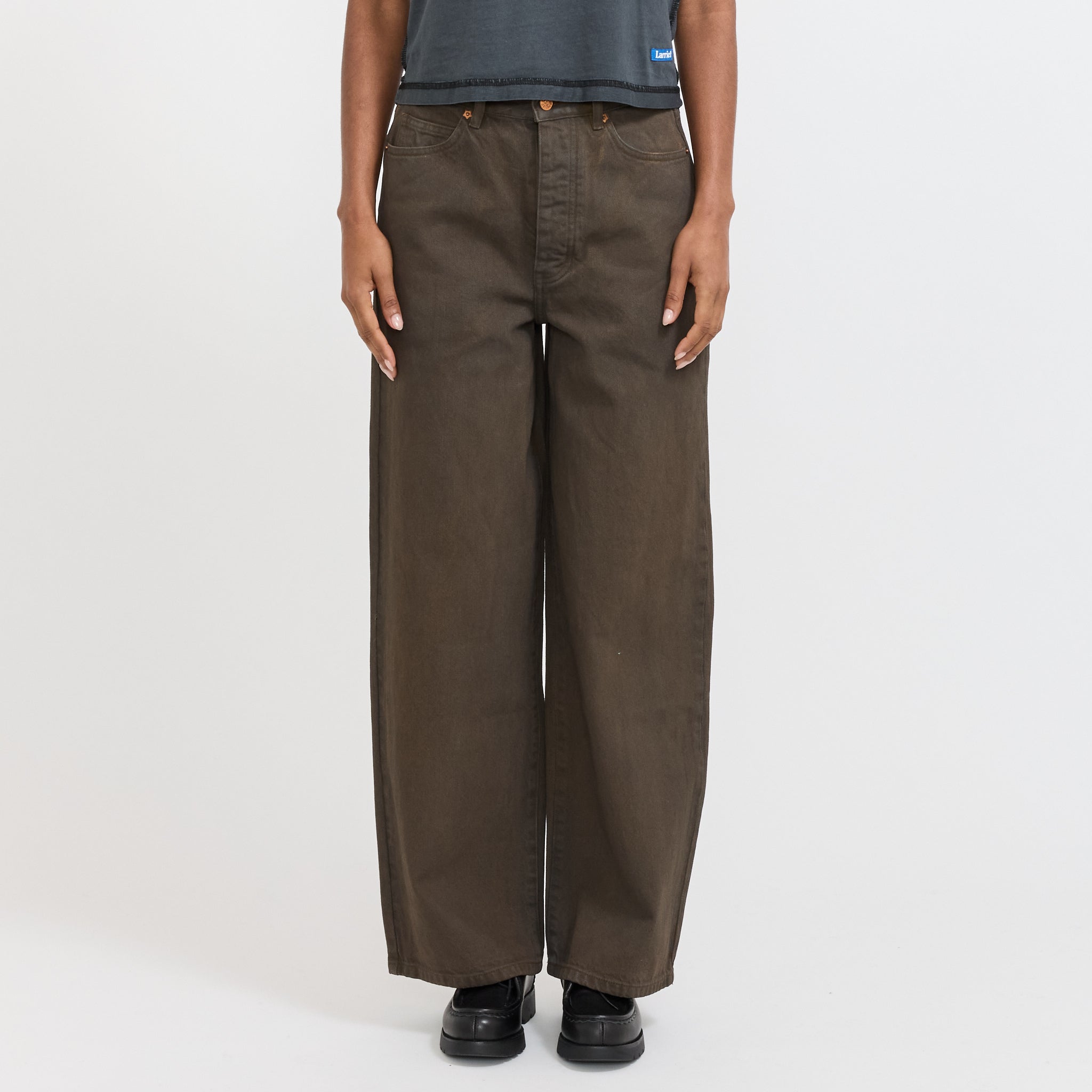 Womens Wale Jeans Mud Wash