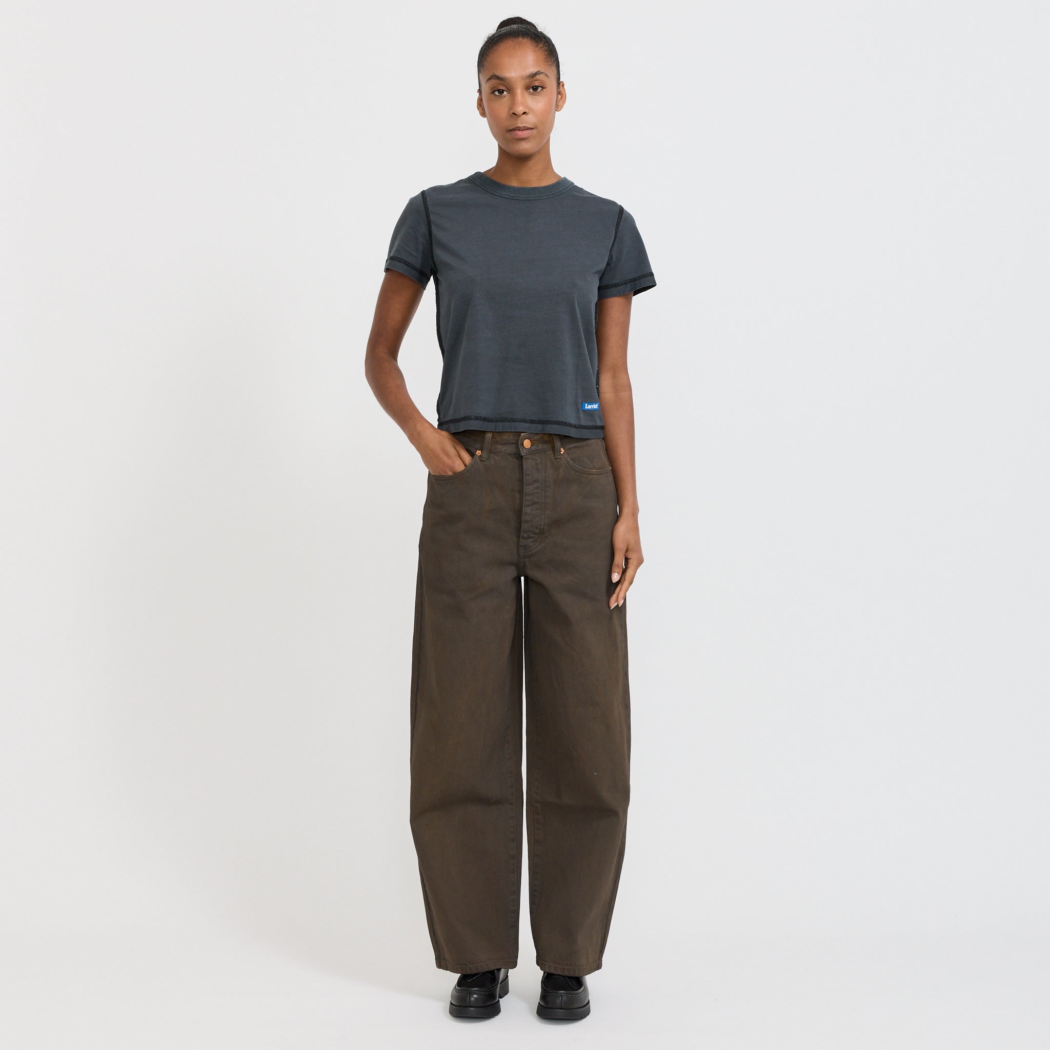 Womens Wale Jeans Mud Wash