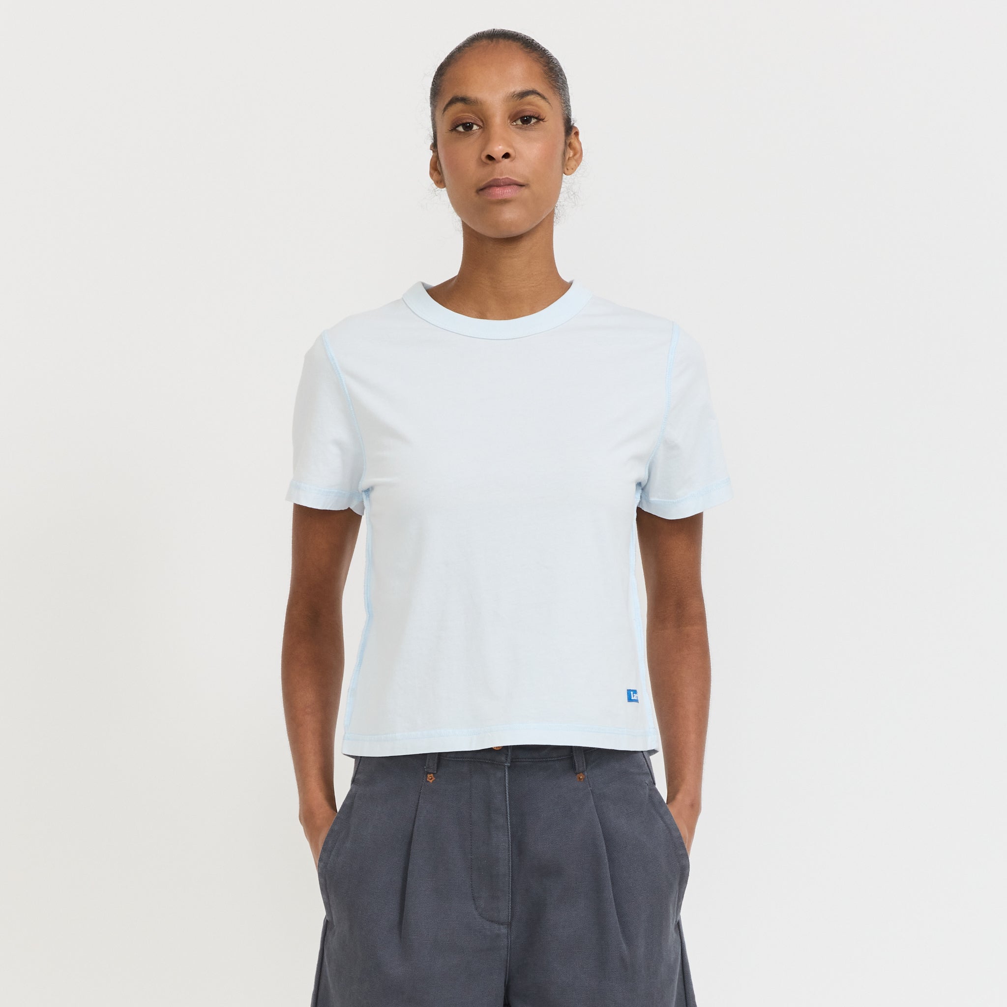 Womens Blind Tee Sky