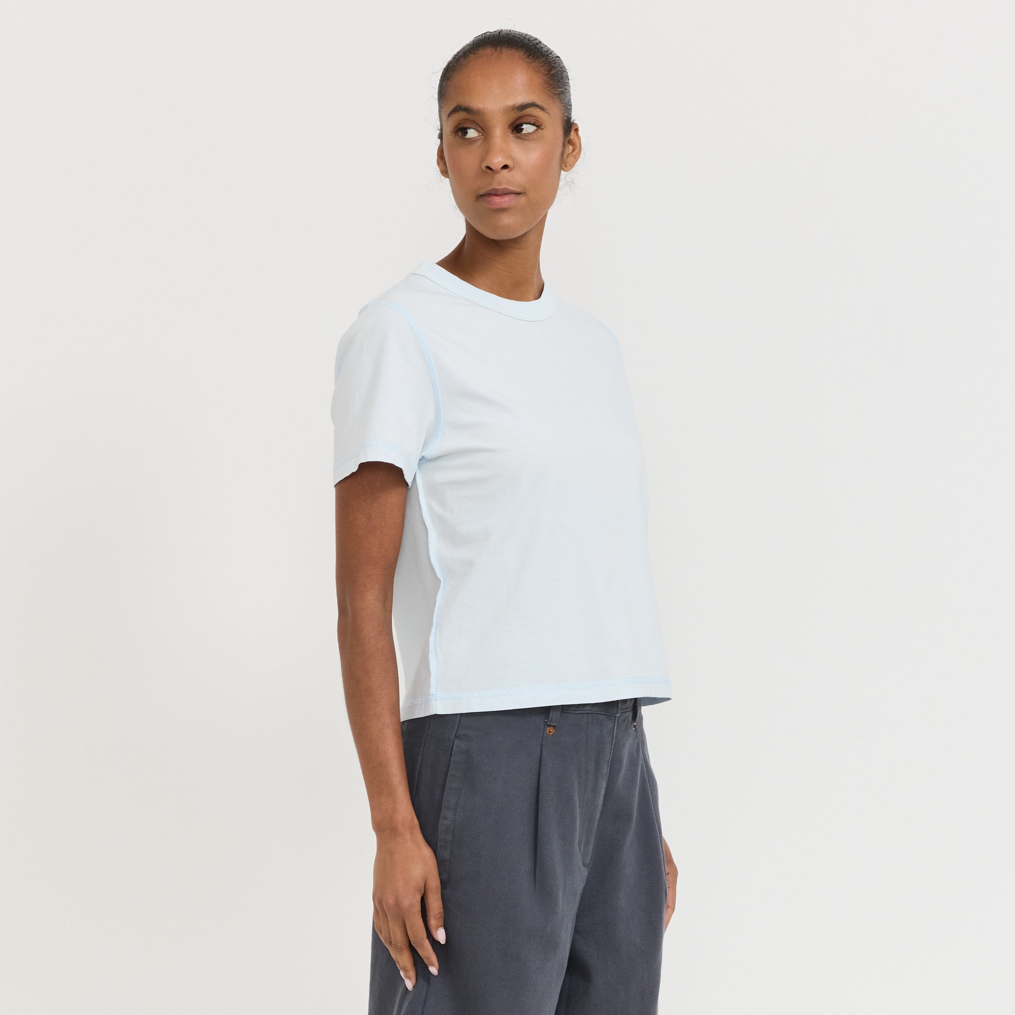 Womens Blind Tee Sky