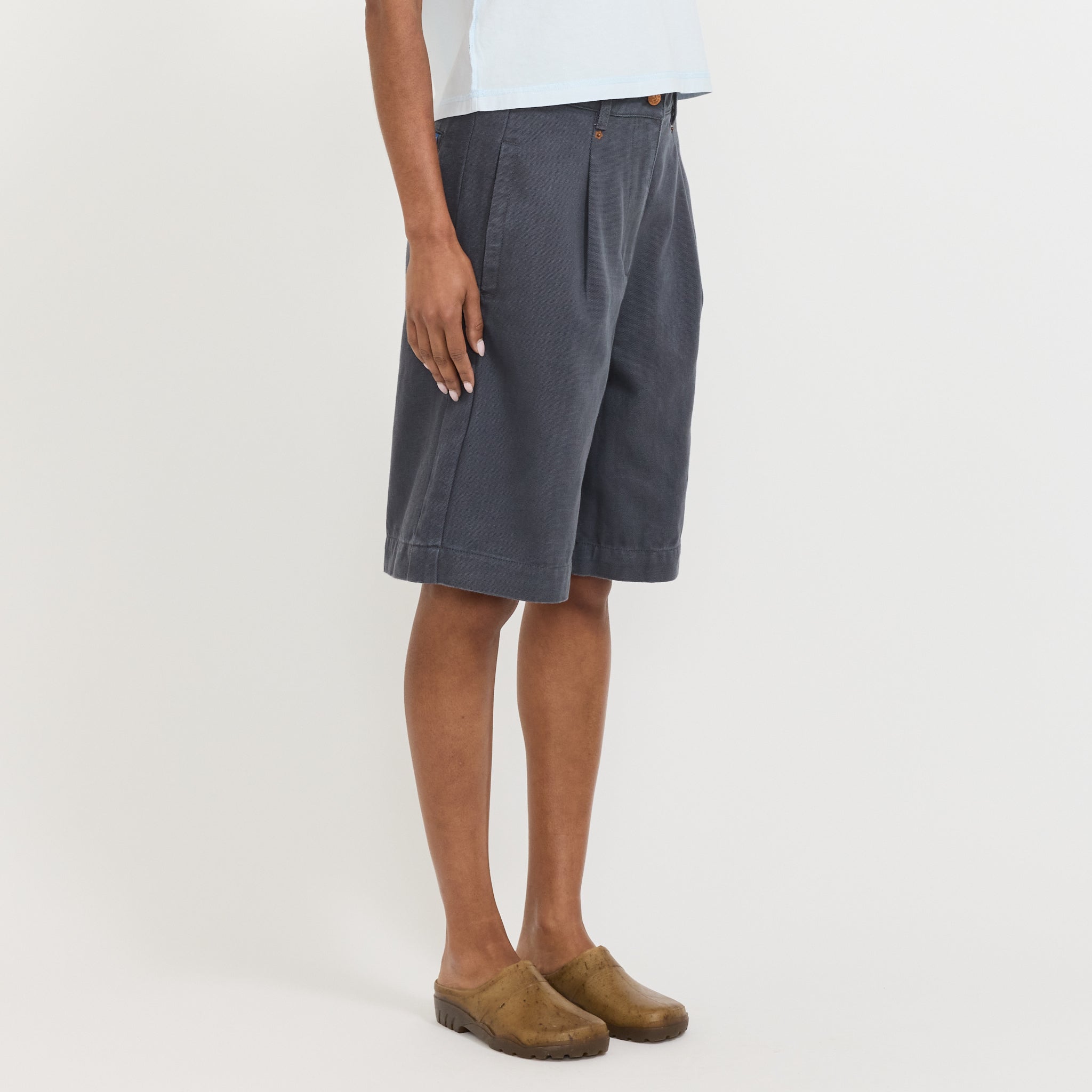 Womens Chino Short Charcoal