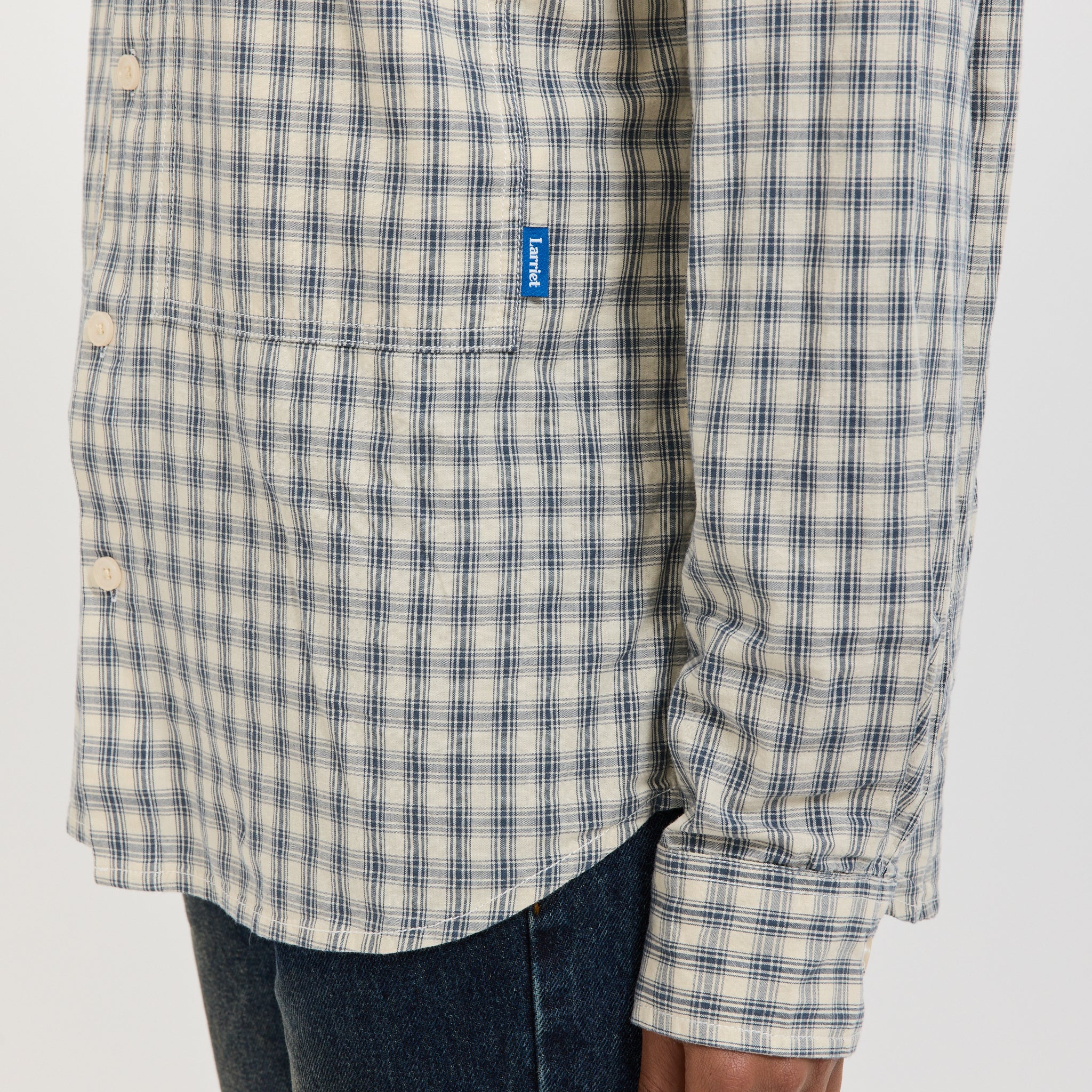 Womens Cliff Long Sleeve Shirt Natural Plaid